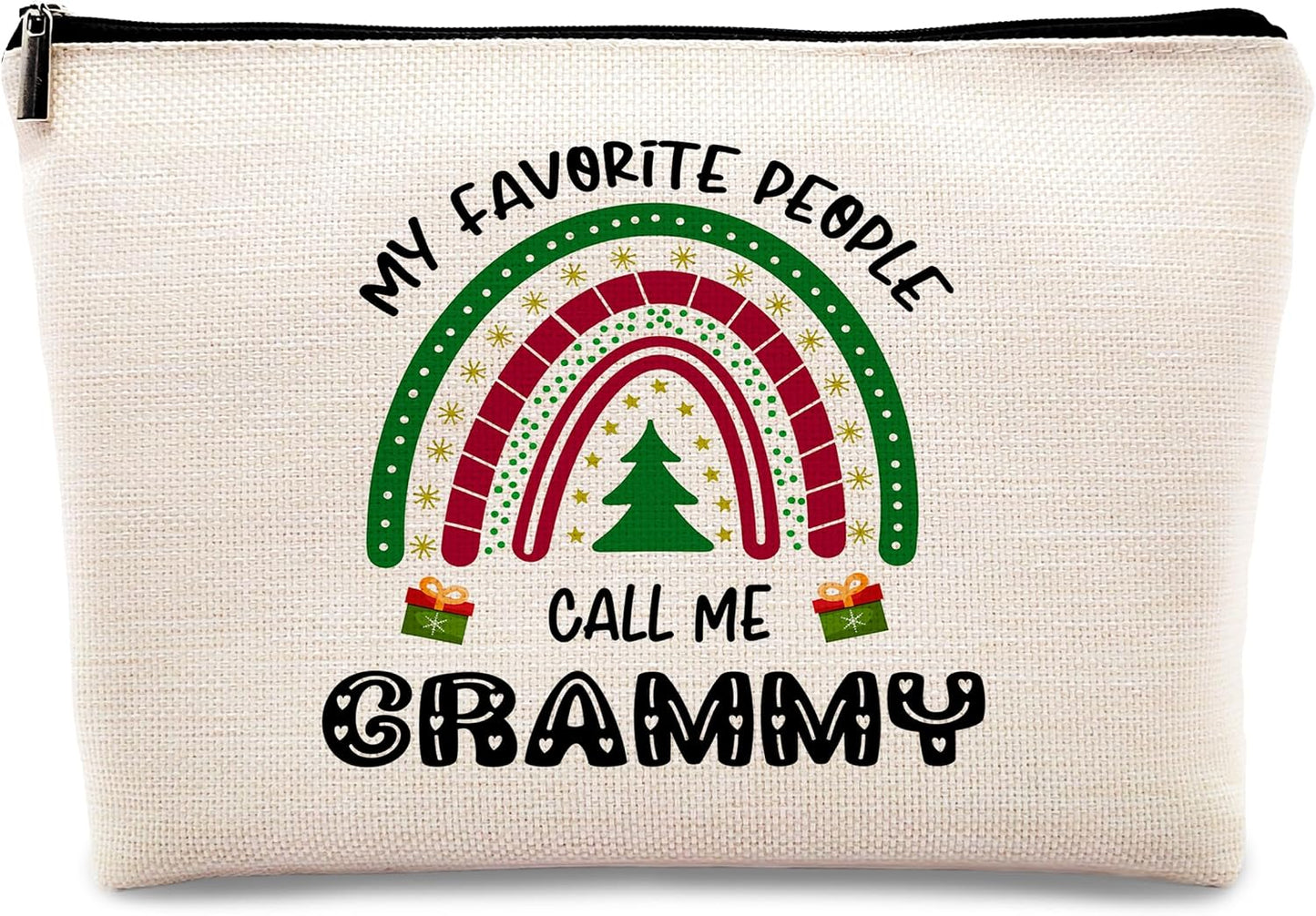 kdqua Grammy Gifts Makeup Bag, Best Grandma Gifts from Granddaughters Grandsons, Grammy Gift for Christmas Birthday from Grandkids Cosmetic Bags Zipper Pouch Travel Organizer Toiletry Bag BST326L