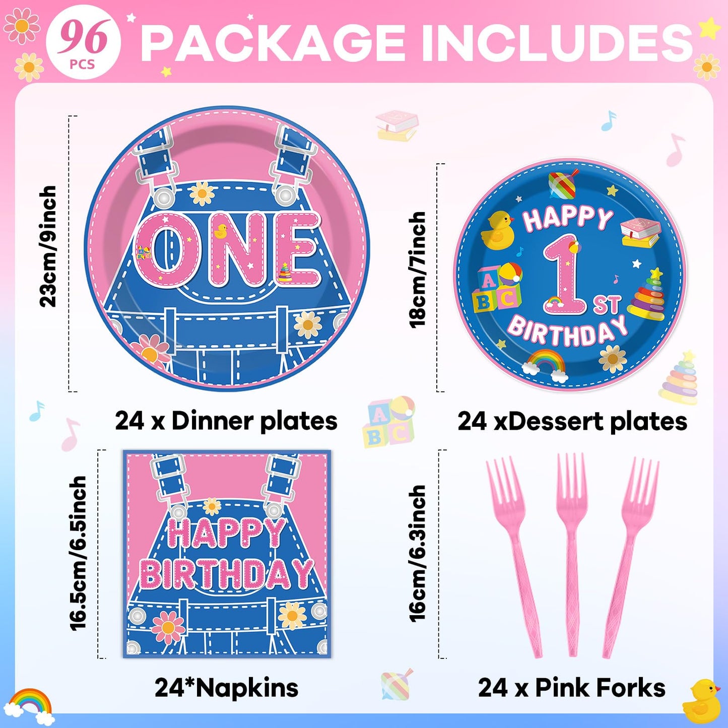 96 Pcs Race Car 1st Birthday Party Plates and Napkins Racing Cars First Birthday Decor Race Car One Year Old Dessert Cake Plates Racing Cars Theme Tableware Set for Kids Boy Party Decor 24 Guests BST202