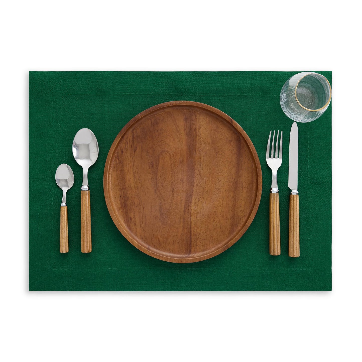 Solino Home 100% Linen Square Placemats White, Fete 14 x 14 in, Set of 4 | Square Table Mats square place settings for daily and festive dining; neatly mitered corners; Pure Linen; OEKO-TEX Certified BST326SOLH