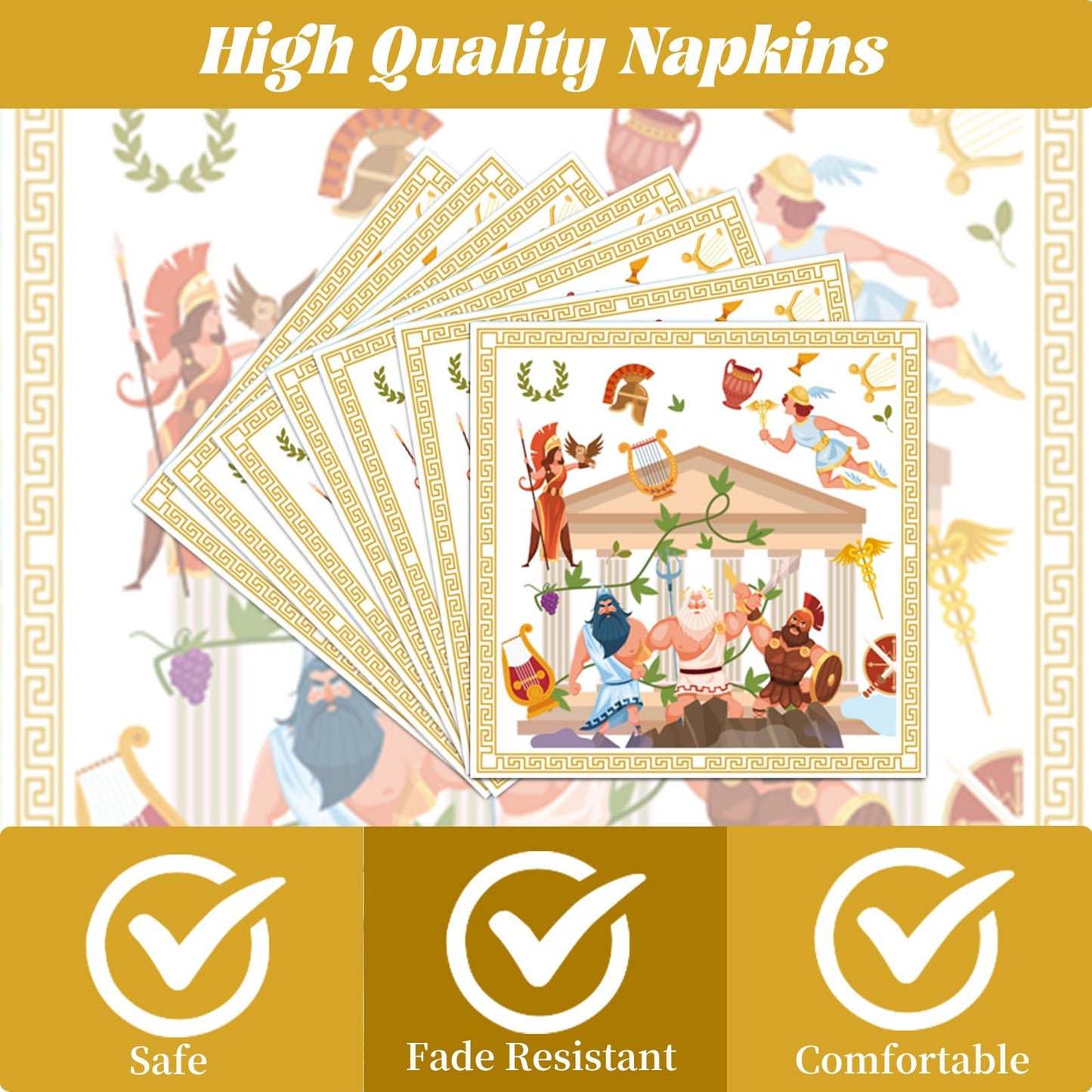 Gameza July Christmas Party Decorations Tableware, 96PCS There's Some Hohoho's in July Disposable Paper Plates and Napkins Decoration, Summer Xmas Beach Forks Decor Supplies Serves 24 BST220