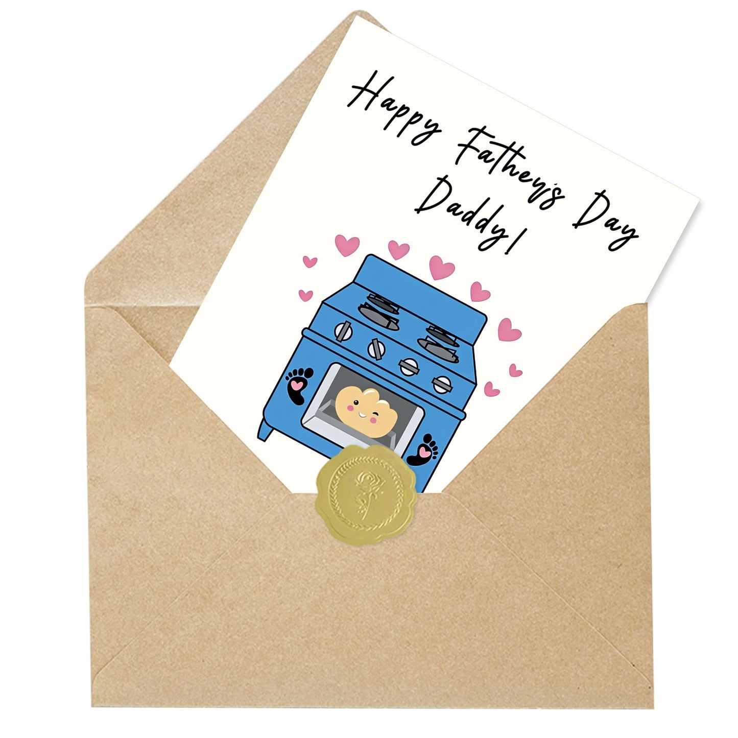 Funny Fathers Day Card for Dad, Father's Day Cards Gifts Decorations from Daughter Son, Happy Fathers Day Card from Cat, Cute Cat Dad Father's Day Decorations Gifts BST220