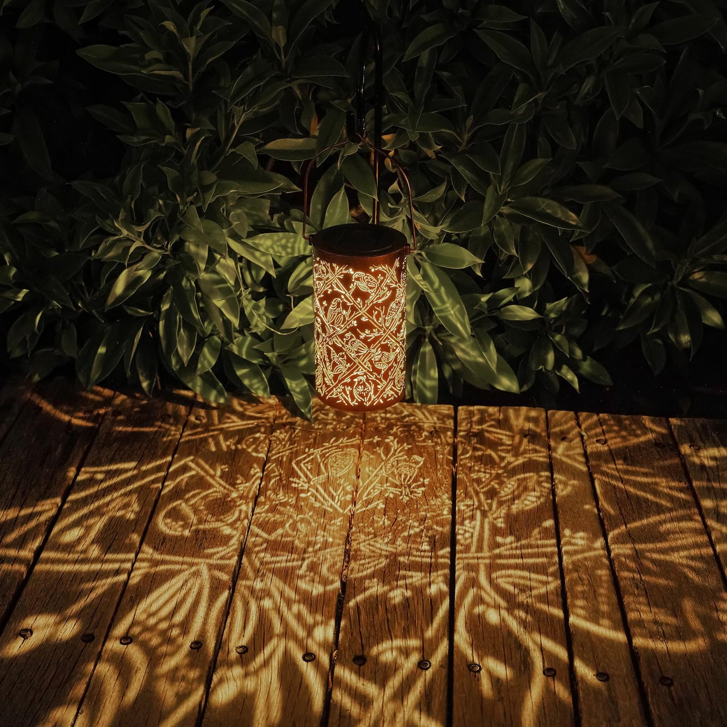 Solar Lanterns Outdoor Waterproof Butterfly Garden Decor Birthday Gifts for Women Mom Grandma, Hanging Solar Lights Metal Lantern Decoration Outside for Yard, Patio, Backyard, Porch