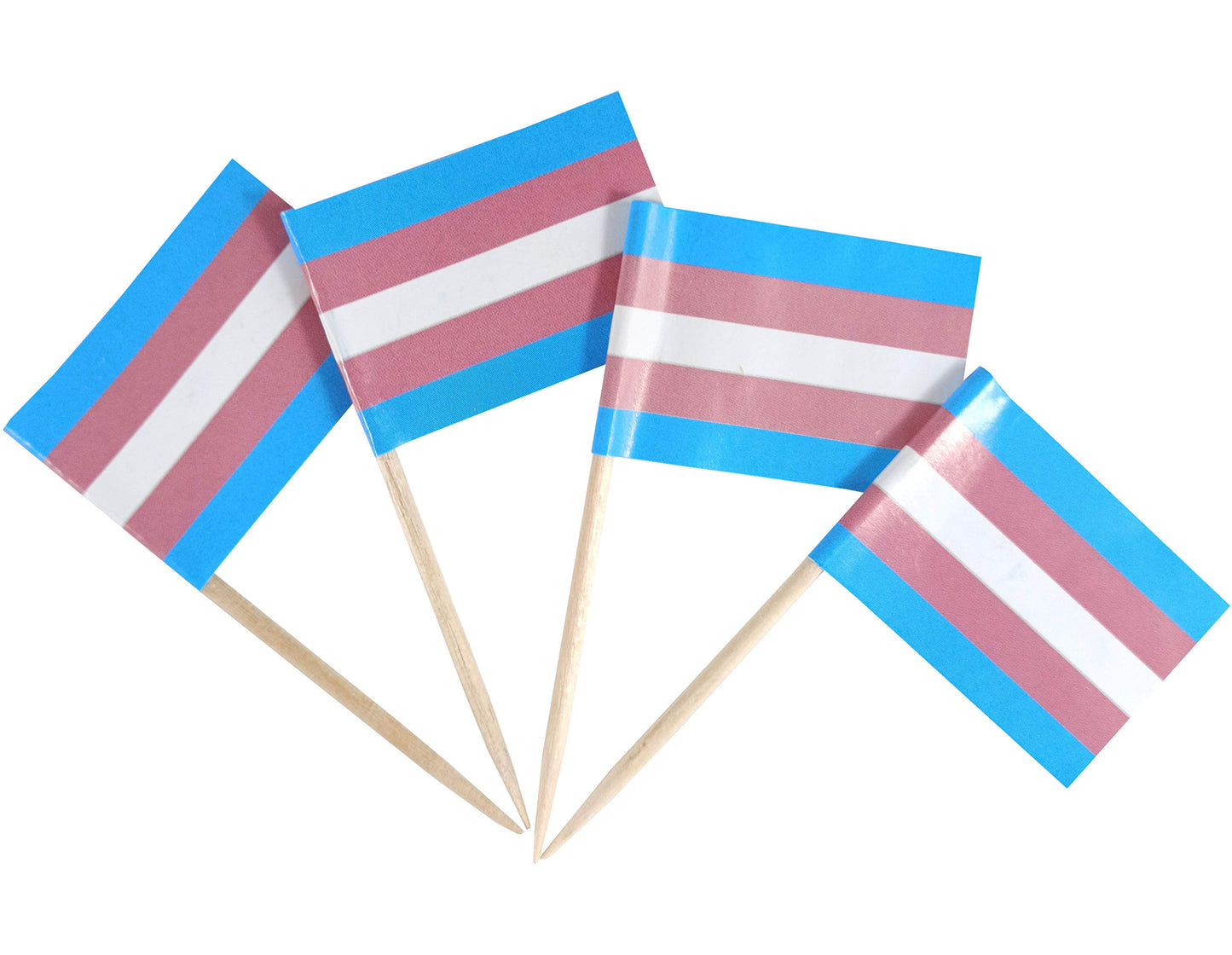 JBCD Rainbow Gay Pride Toothpick Flag Mini Small LGBT Cupcake Topper Flags, 100 pcs BST220