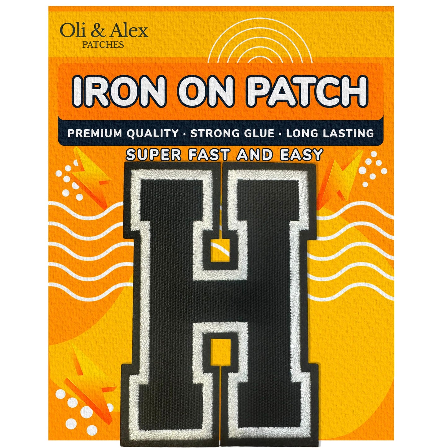 Iron On Letters Patches Premium Quality - Letter for Clothing - Varsity Patch Transfer for Clothes - Embroidered Letters Patches for Jersey Jackets - Sew on Appliques Red BST220