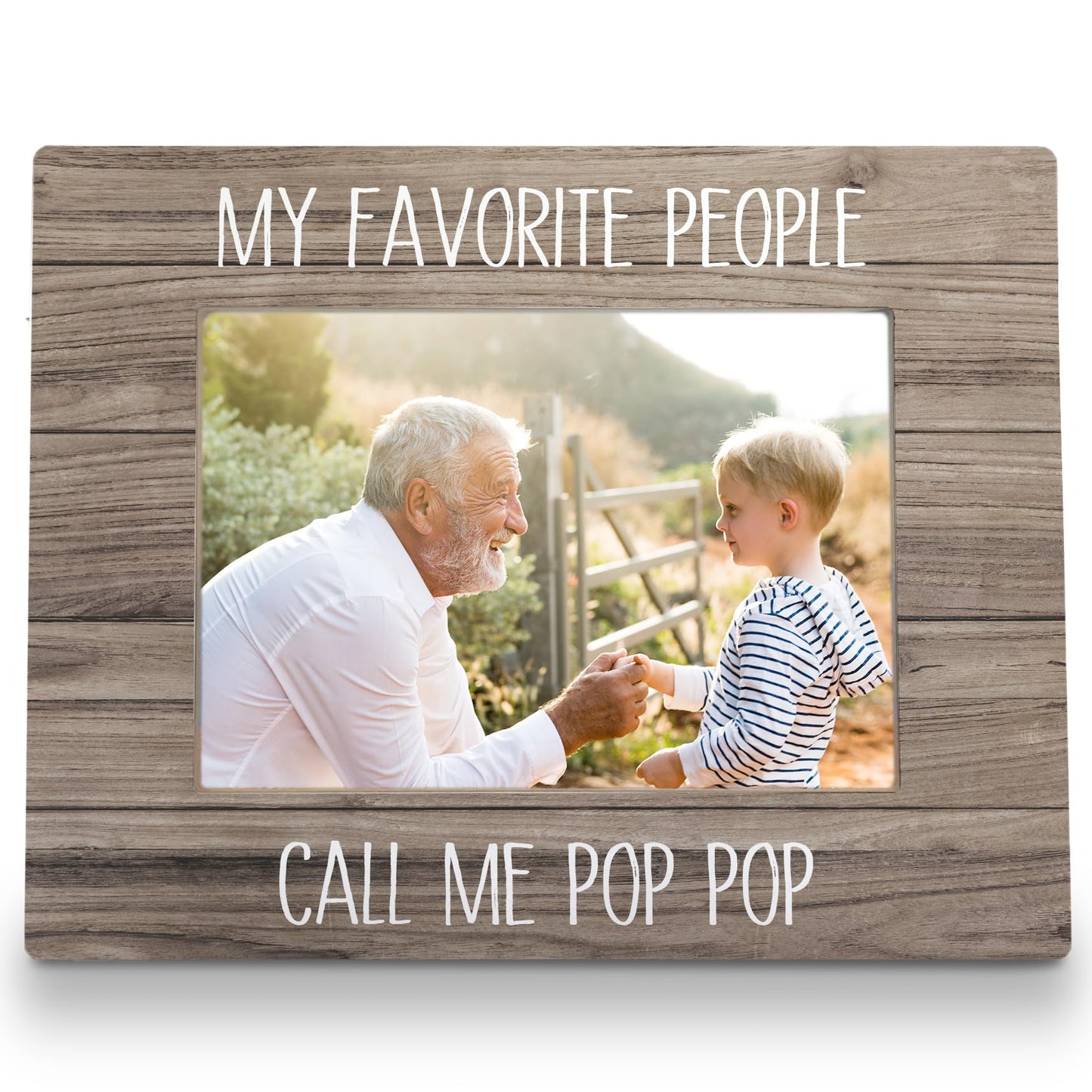 Poppy Picture Frame 8x10, Grandpa Picture Frames, Grandpa Gifts from Grandkids, Gifts for Poppy Fathers Day from Grandson Granddaughter, My Favorite People Call Me Poppy Photo Frame 5X7 BST326L