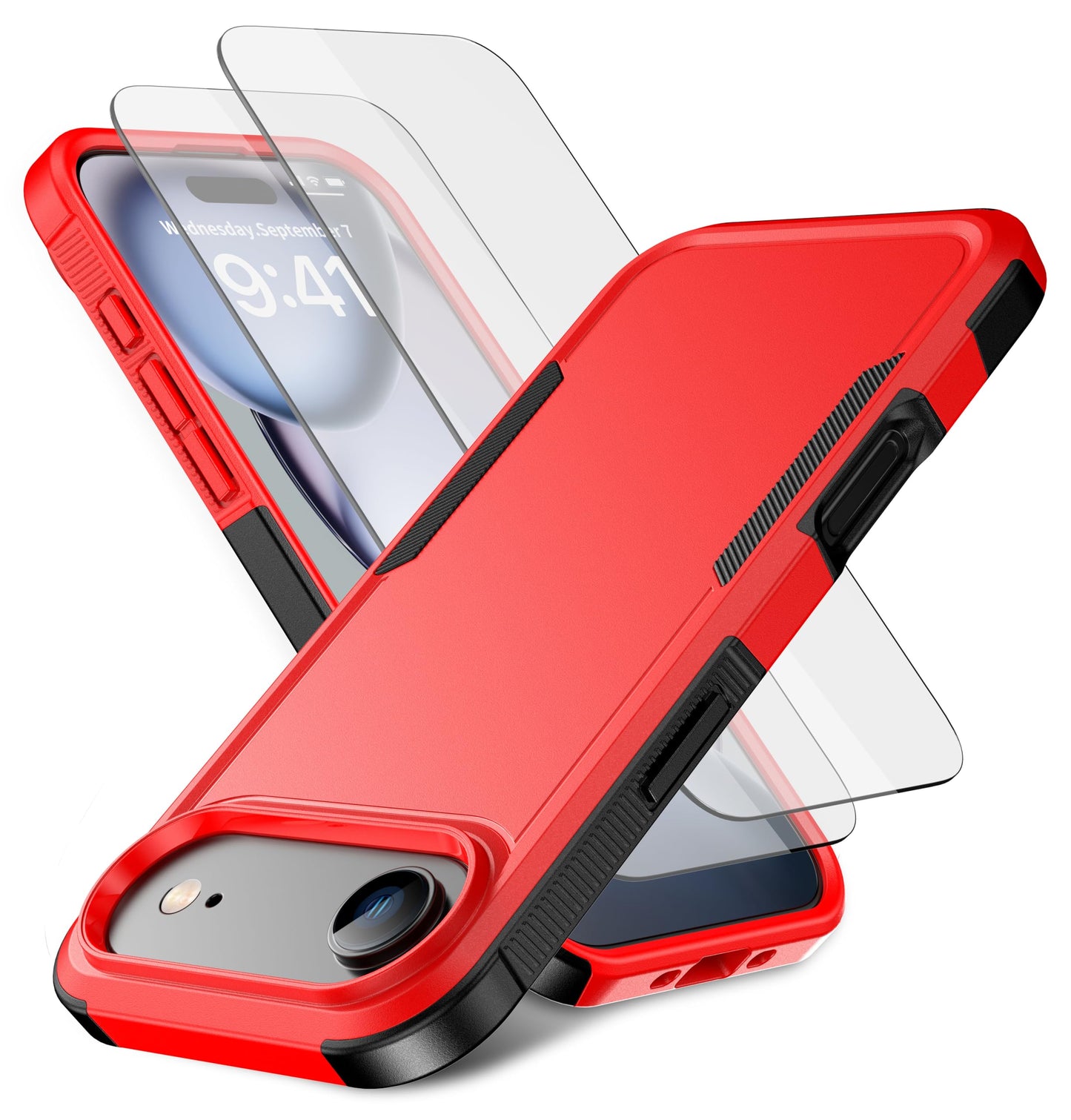 Magnetic for iPhone 17 Air Case [Compatible with MagSafe] [Shockproof] [Heavy Duty Protection] Pocket-Friendly & Tough Non-Slip Protective Phone Cover for iPhone 17Air 6.6", Black WN420