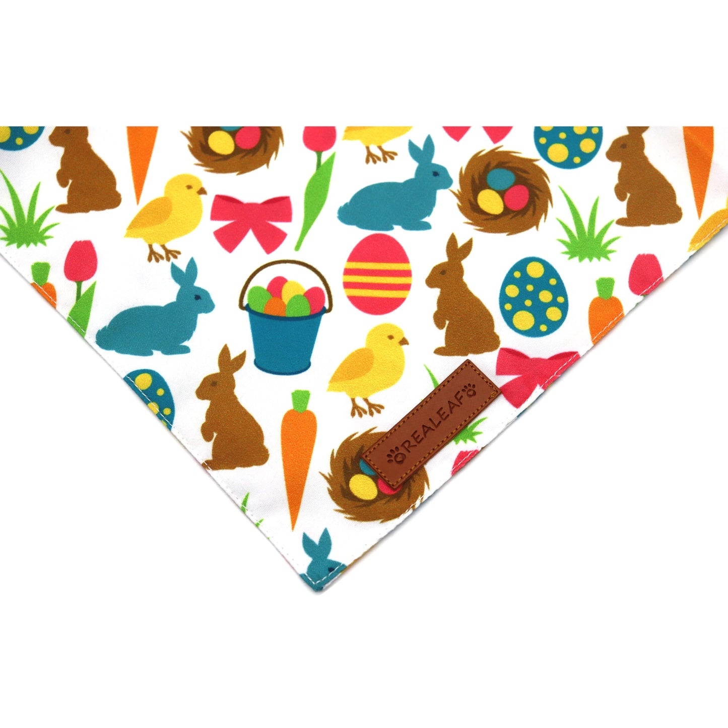 Realeaf Fall Thanksgiving Dog Bandanas 2 Pack, Orange Plaid Pet Scarf for Boy and Girl, Premium Durable Fabric, Holiday Halloween Bandana for Large and Extra Large Dogs (X-Large) WN420