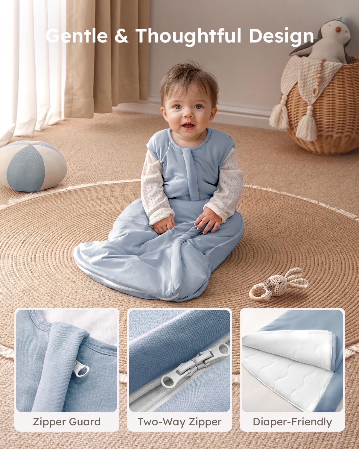 Yoofoos 1.0 TOG Sleep Sack Rayon Made from Bamboo Baby Sleep Sack 77