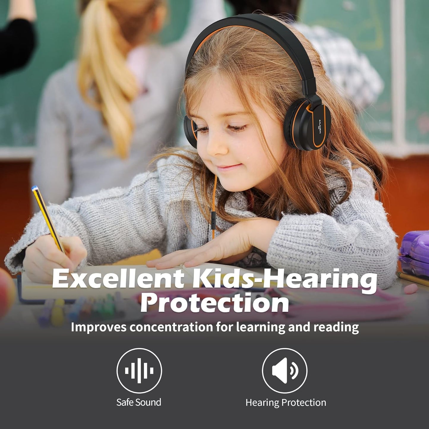 AILIHEN Kids Headphones, I35 On-Ear Headphones 36