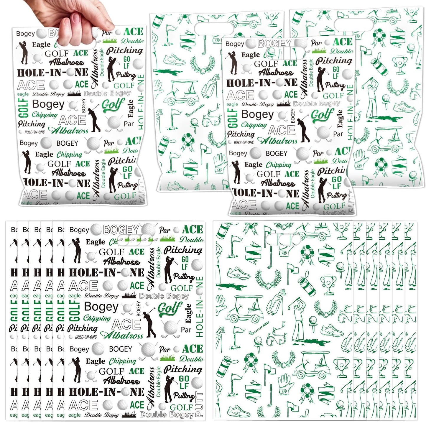 Falueqg Frog Party Favor Bags - 50 Pcs Green Frog Goodie Candy Gift Bags Summer Animal Theme Party Supplies for Birthday Baby Shower Decorations BST326H
