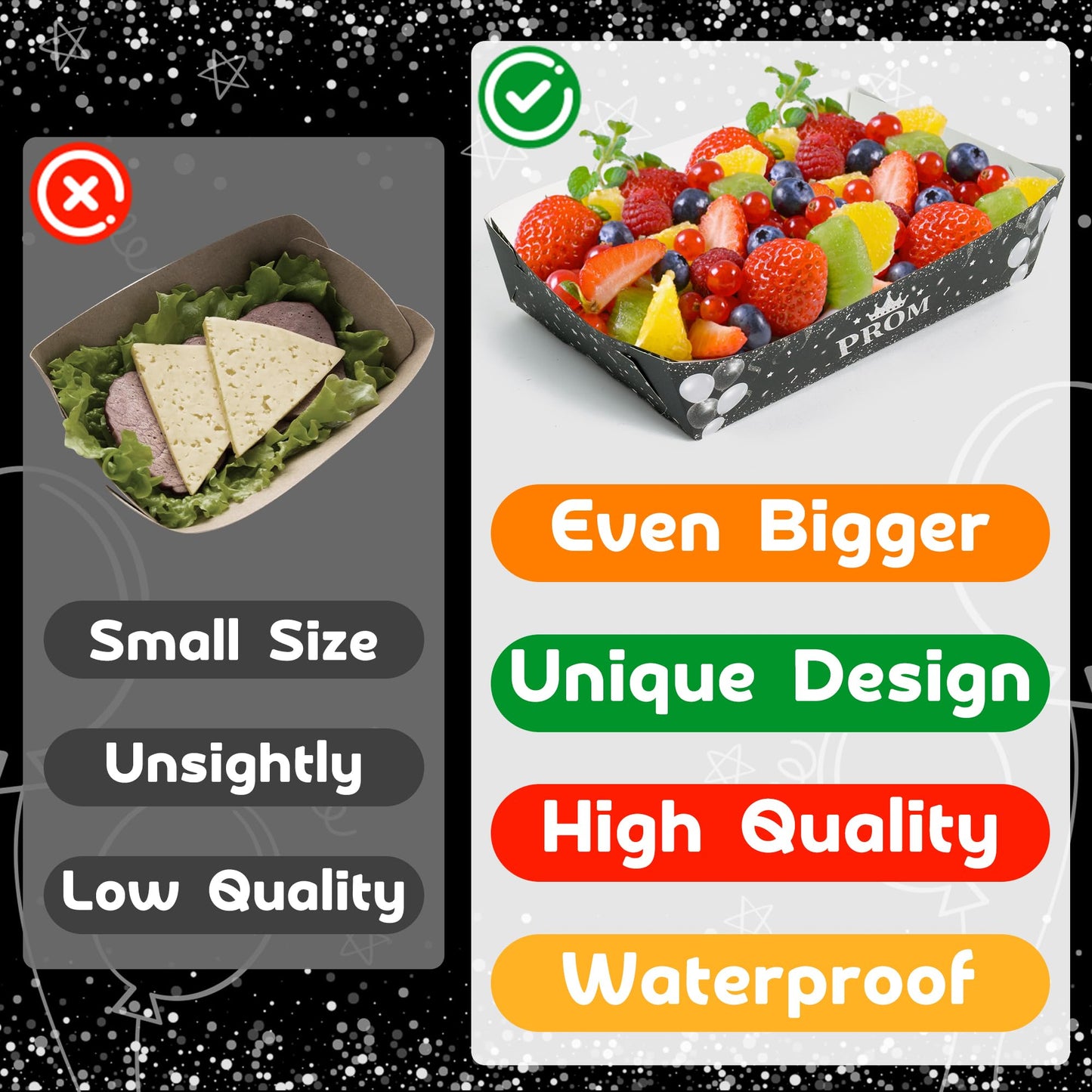 Mexican Taco Nights Food Trays 100Pcs Mexican Nacho Popcorn Unassembled Trays Snack Candy Holder Disposable Paper Plates Holiaday Carnival Party Supplies Concession Stand Food Containers BST202