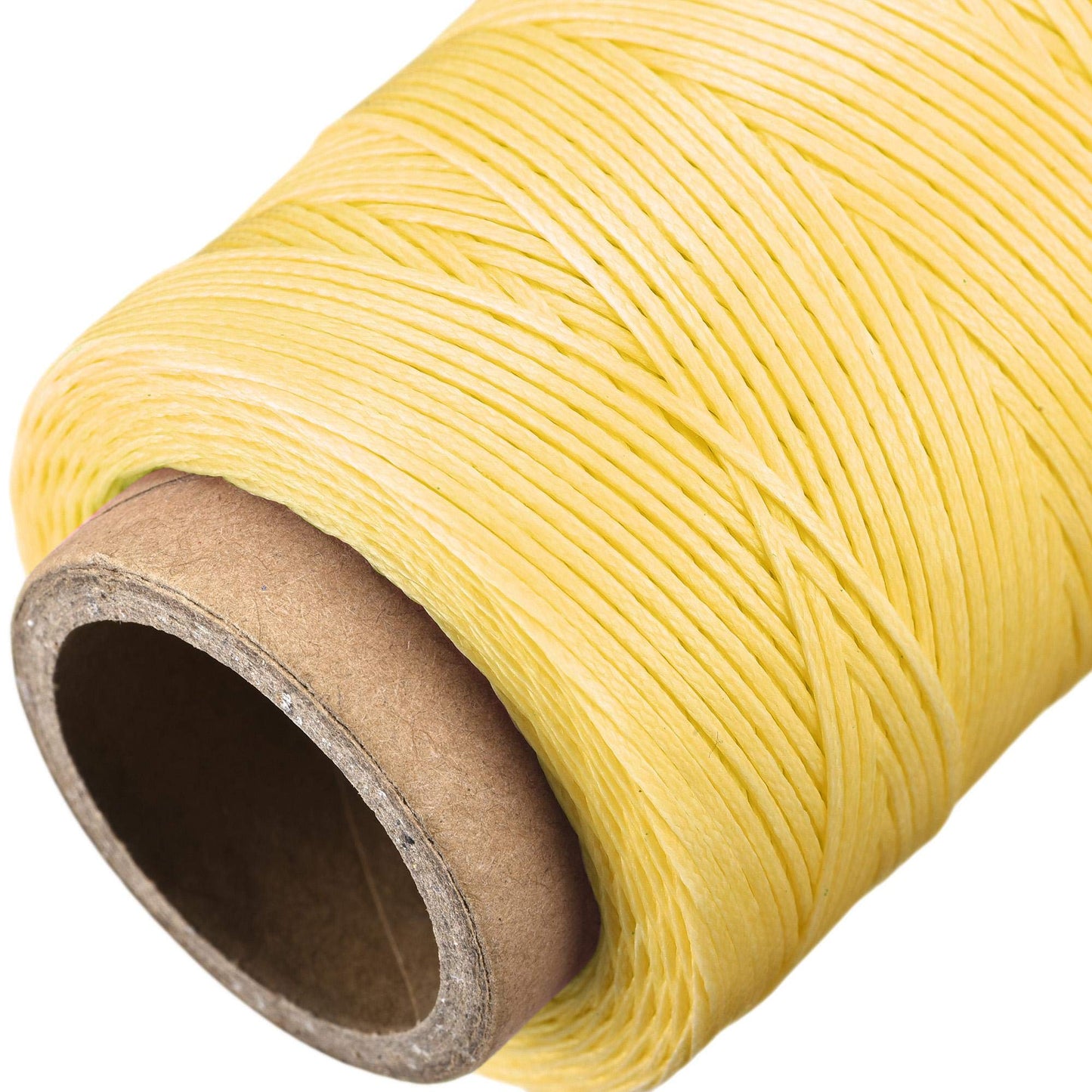 uxcell Leather Sewing Thread 186 Yards 210D/1mm Polyester Waxed Cord for Manual Sewing, Wheat BST326H