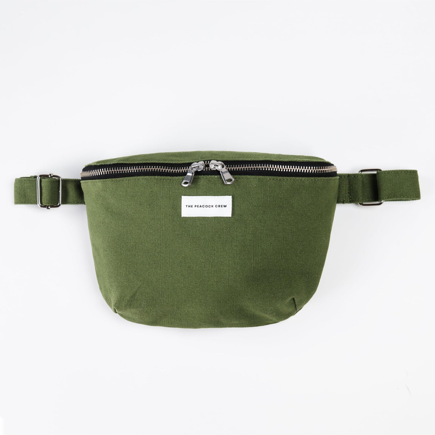 The Peacock Crew Spacious Leopard Print Crossbody Belt Bag in Cotton Canvas – Lightweight Comfortable & Elegant Sling Pouch Travel Safe Design & Daily Use – Dual Zippers Fanny Pack for Men & Women BST220