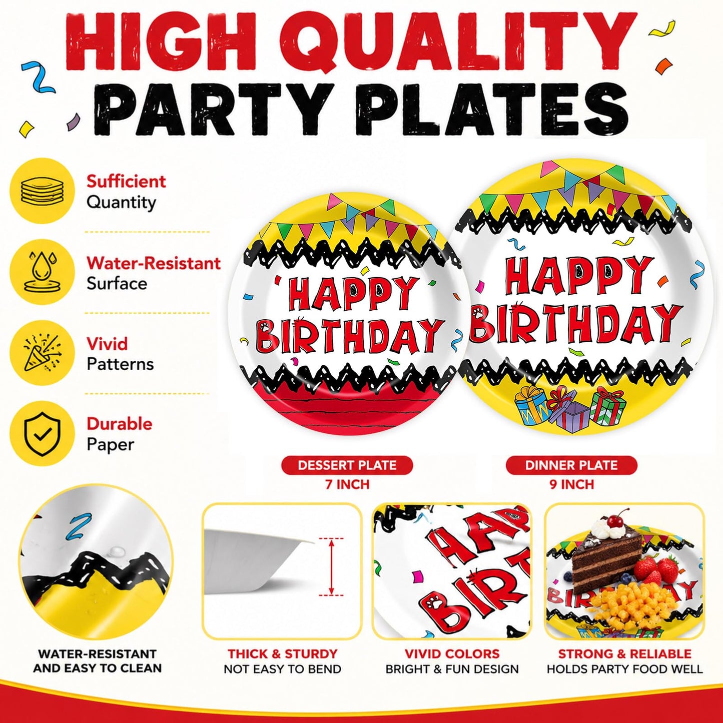 96 Pcs Race Car 1st Birthday Party Plates and Napkins Racing Cars First Birthday Decor Race Car One Year Old Dessert Cake Plates Racing Cars Theme Tableware Set for Kids Boy Party Decor 24 Guests BST202
