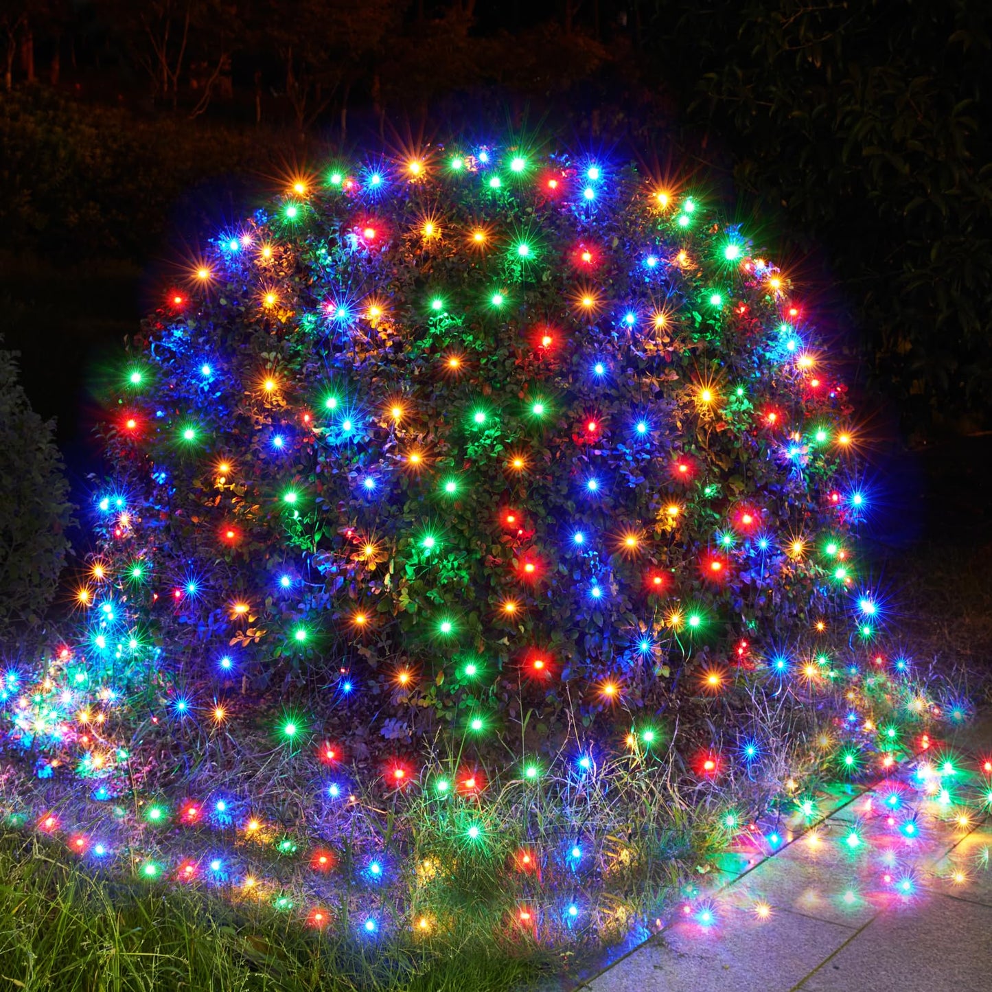 BlcTec Christmas Lights Outdoor 360 LED 9.8ft x 6.6ft Christmas Net Lights with 8 Modes RD12