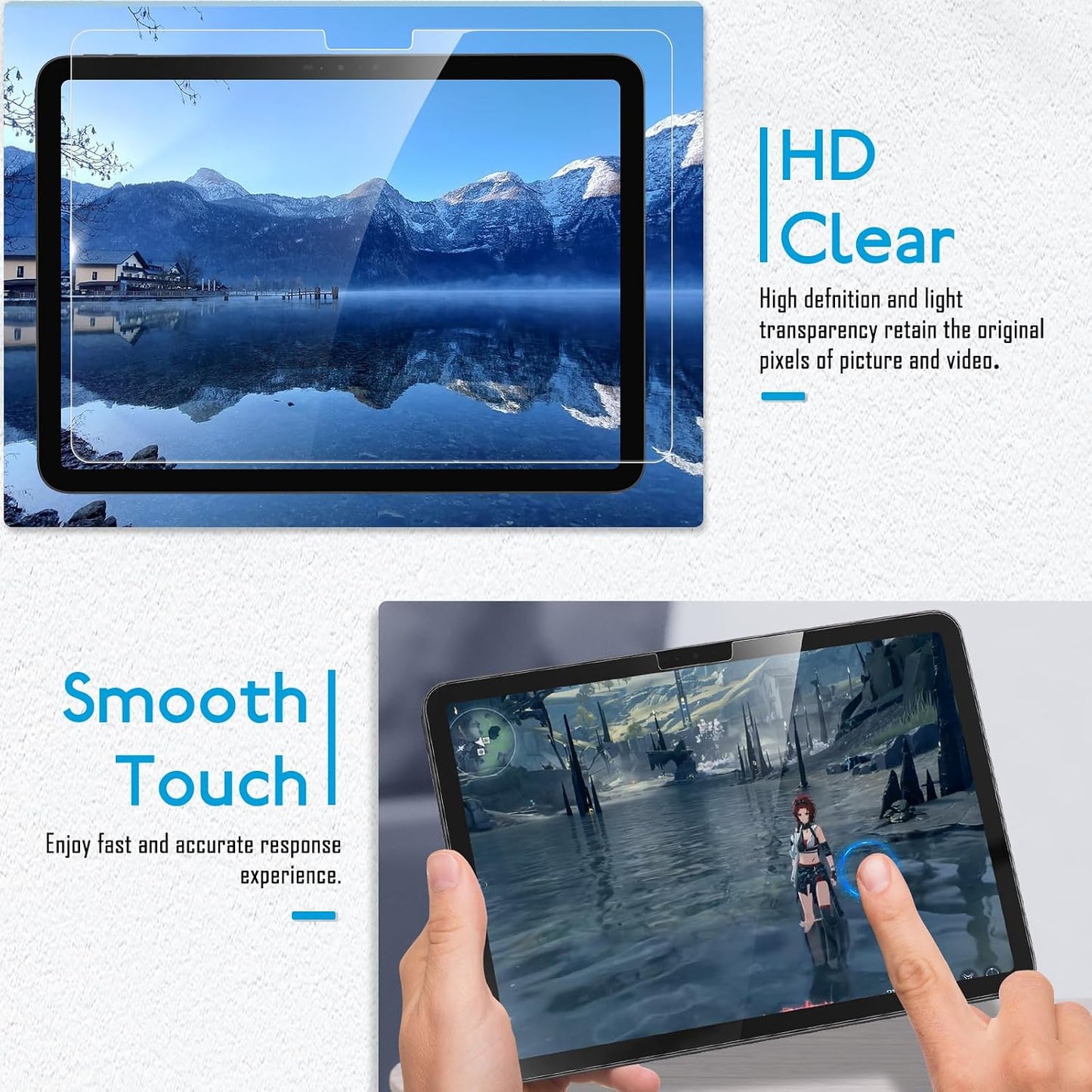 MOBDIK Tempered Glass Screen Protector Compatible with iPad Pro 13 inch M5 2025 / M4 2024 Ultra Clear, Anti Scratch, Case Friendly, EZ Kit 1 Pack WN420