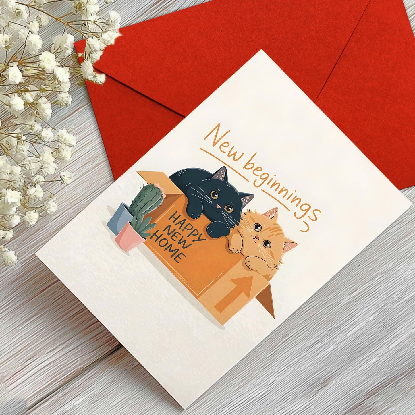 Congrats on Your New Home Housewarming Greeting with Gold Lettering and Key Design, Funny Congratulations Gift for New Homeowners, First-Time Buyers, Friends, Neighbors, Real Estate Clients Single 5.3''x8'' with Envelope BST326L