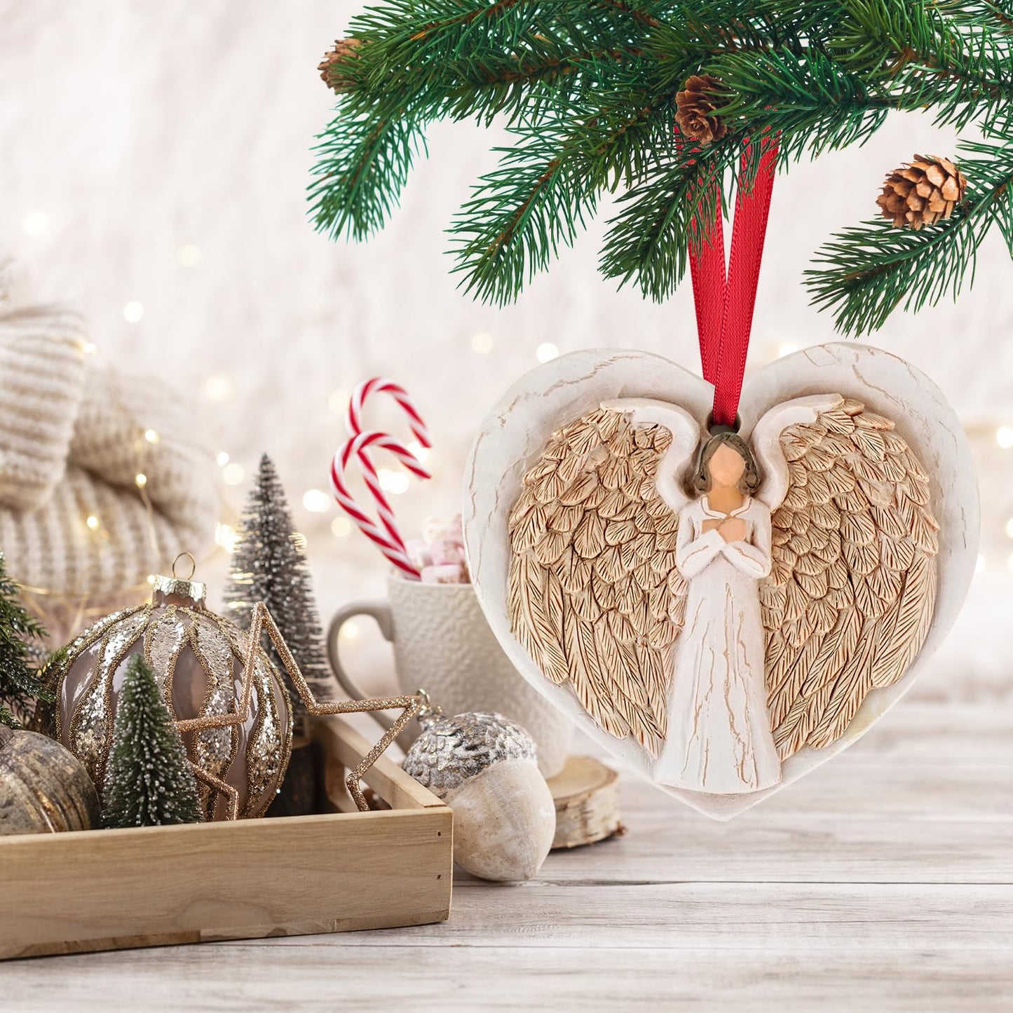 3D Christmas Ornament 2026 Wedding Gifts for Couple - Romantic Our First Christmas Married Engaged Ornament Bridal Shower Gift - Just Married Ornaments for Xmas Tree, Mr and Mrs Gifts for Newlyweds BST326H