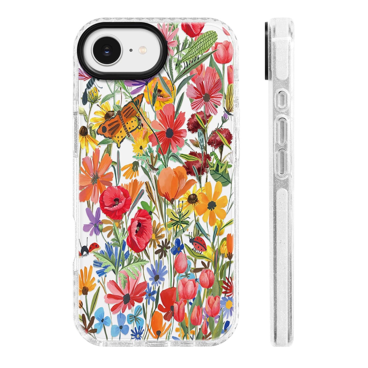 for iPhone 16 Pro Case [Military-Grade Drop Protection/Stylish Soft TPU Protective/Camera Protection/for Women & Girls] - Beach Party Collage Pattern with Mermaid WN420