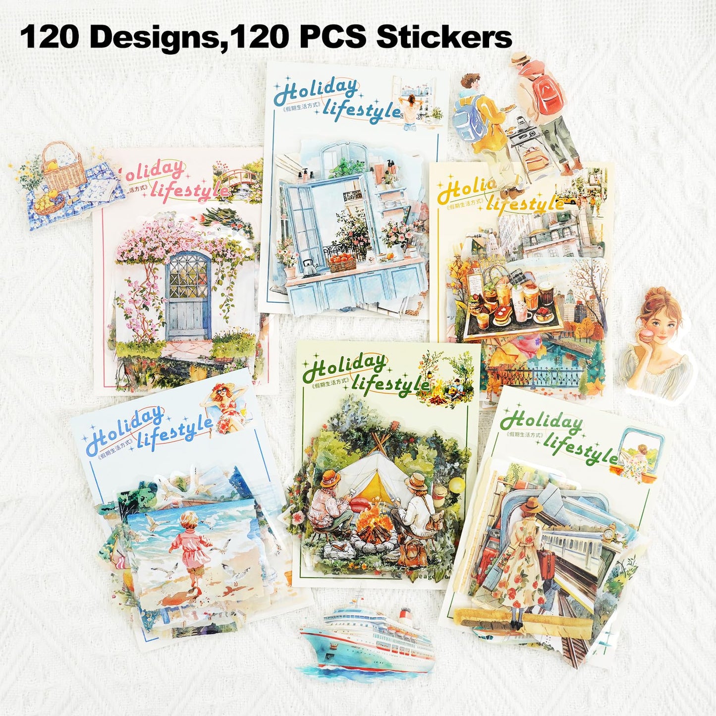 180 Pcs Clear Loop Arrow PET Stickers for Scrapbook Journal BST202