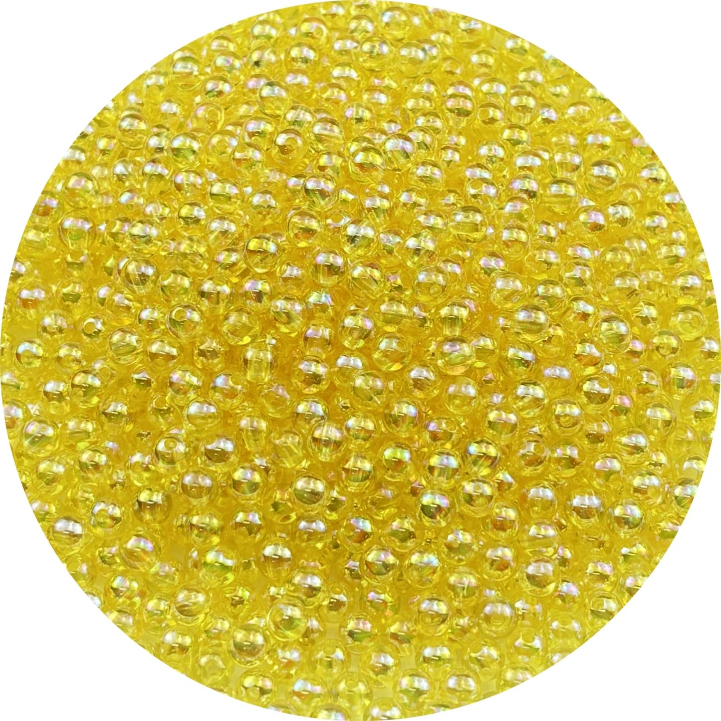 2000pcs 4mm Acrylic Round Beads AB Colors Acrylic Beads Round Spacer Beads with Hole for DIY Bracelet Necklace Jewelry Making Supplies Handmade Craft(Green AB) BST220