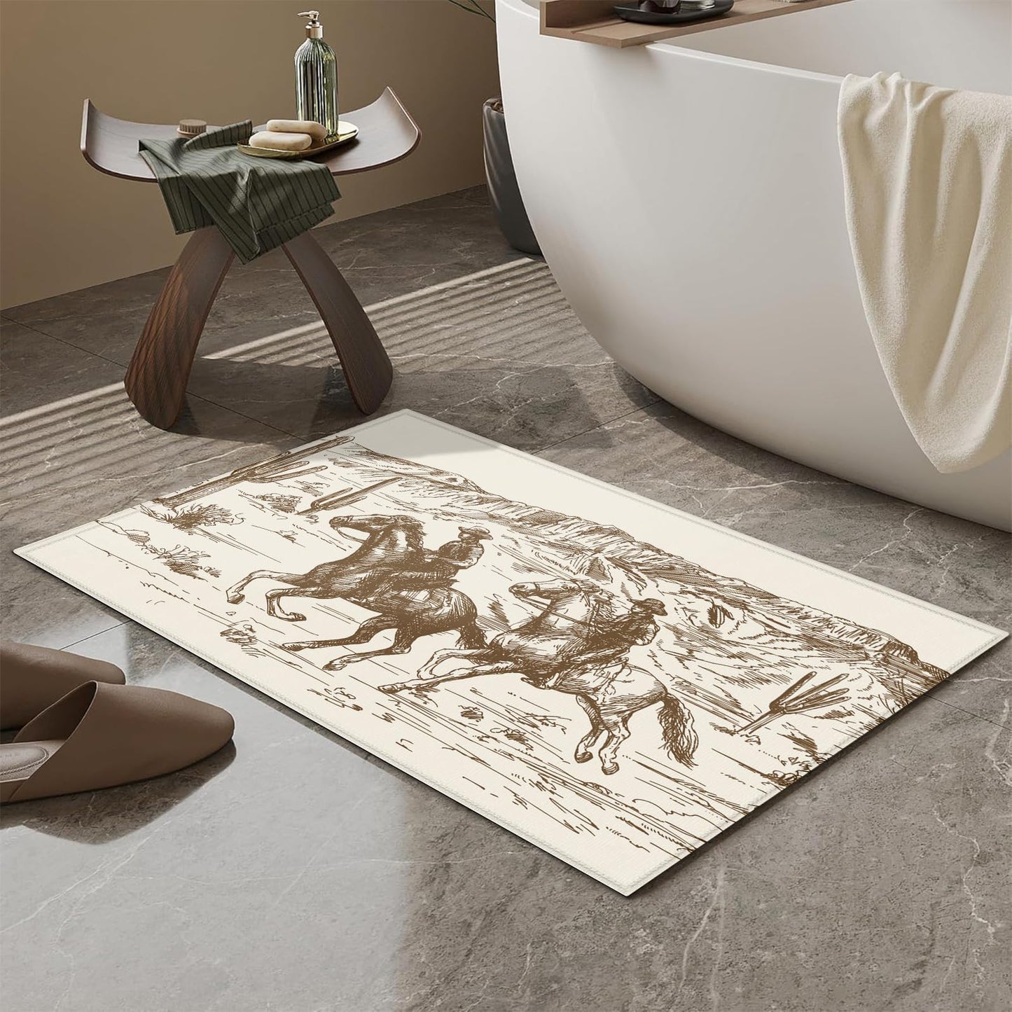 Red Spider Web Bath Mat for Bathroom,Washable Door Mat Absorbent Bath Rug Non-Slip Floor Rug Carpets,for Kitchen Bedroom Indoor BST220