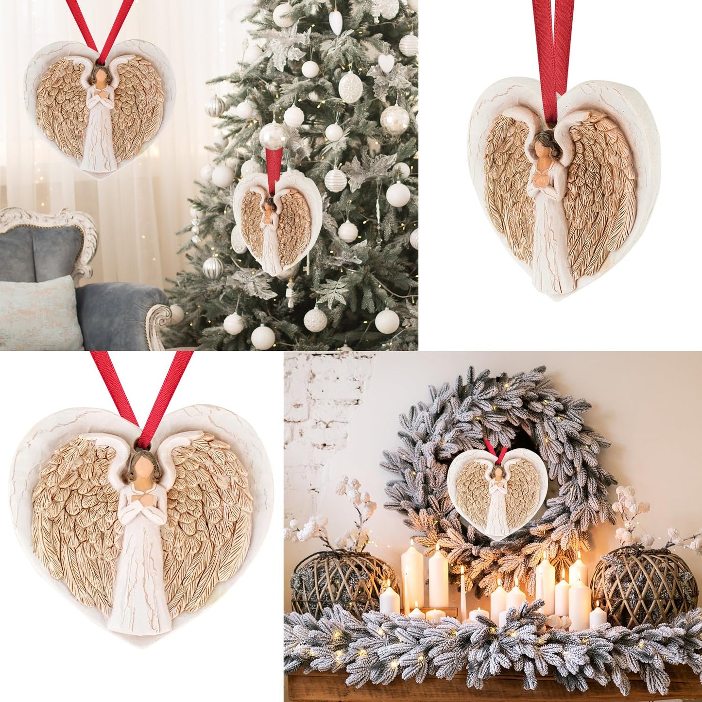 3D Christmas Ornament 2026 Wedding Gifts for Couple - Romantic Our First Christmas Married Engaged Ornament Bridal Shower Gift - Just Married Ornaments for Xmas Tree, Mr and Mrs Gifts for Newlyweds BST326H