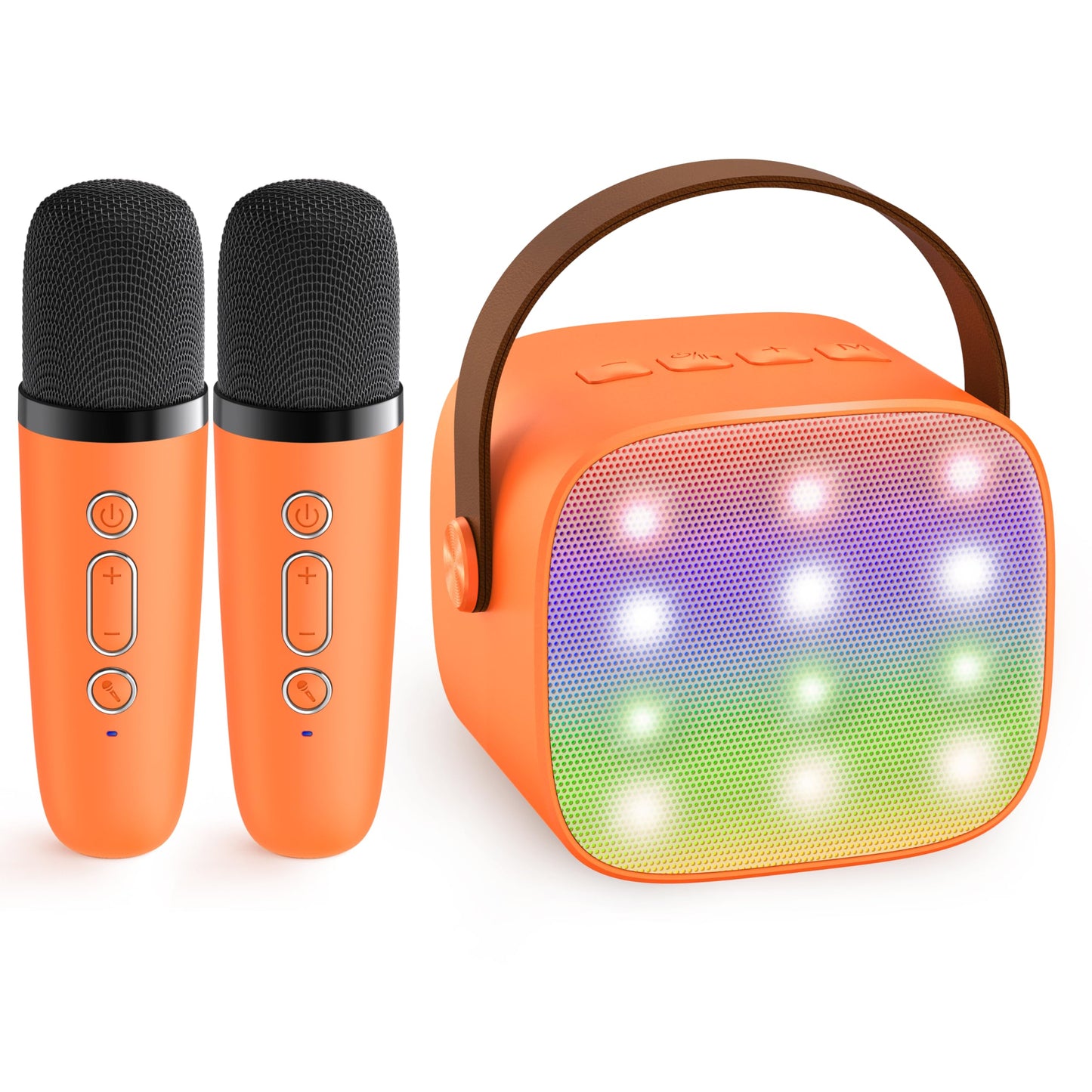 YLL Karaoke Machine for Kids, Portable Mini Speaker with 2 Wireless Microphones, TOP Kids Gifts for Girls Ages 3, 4, 5, 6, 7, 8, 9, 10+ Years Old, 4-12th Birthday Singing Present Toy Party (Purple)