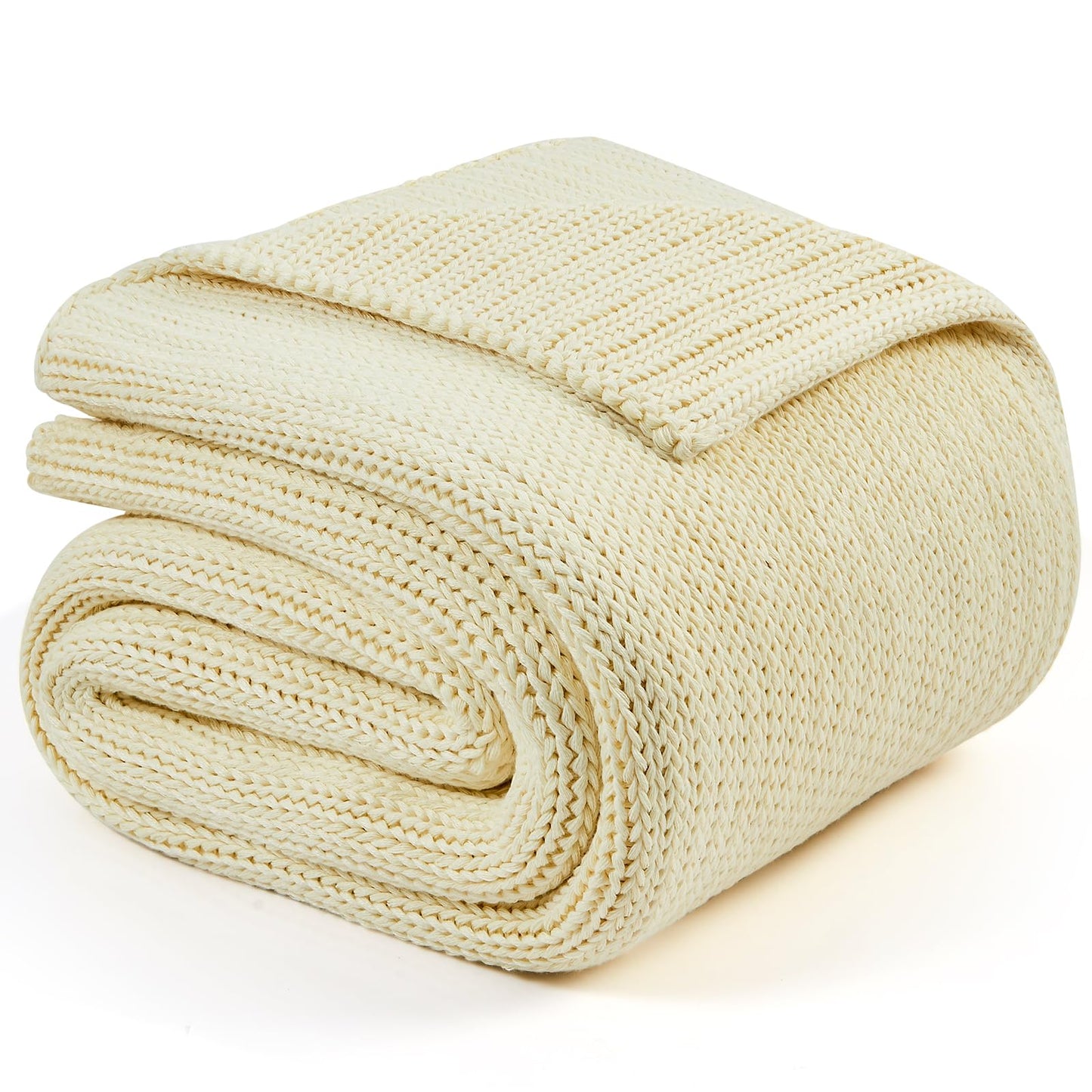 L'AGRATY Knitted Weighted Blanket - 48"x72" 12lbs Cooling Chunky Knit Heavy Blanket for Adults Braided Crochet Throw Thick Cable Yarn Knit Decorative No Beads Evenly Weighted Machine Washable | No Beads Evenly Weighted Machine Washable Chunky Braided Croc