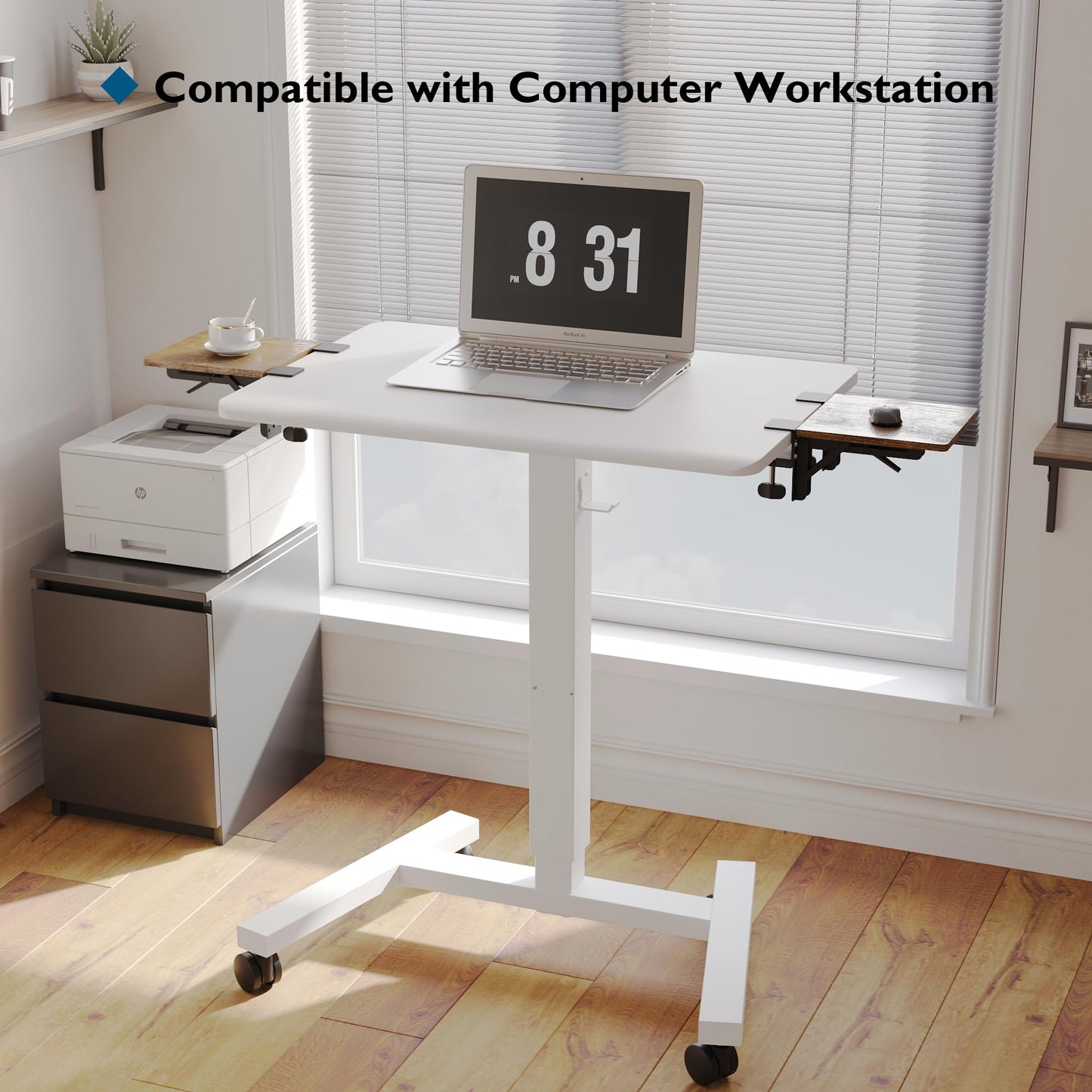BONTEC Ergonomic Desk Extender Tray, 9.5"x9.1" Wrist Rest Shelf | 90°Foldable Elbow Support, Table Mount Arm, Clamp on Computer Arm Rest for Desk, Office & Home Use,Durable Easy to Install BST202