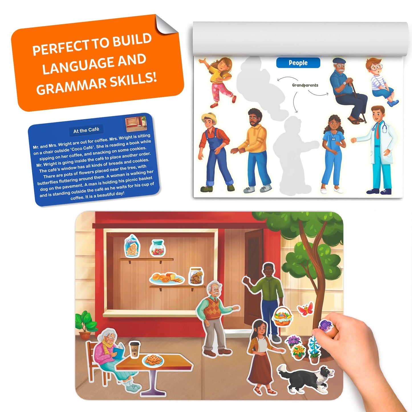 Skillmatics Activity Kit - Creative Storytelling & Skill Building with 150+ Reusable Stickers N3233