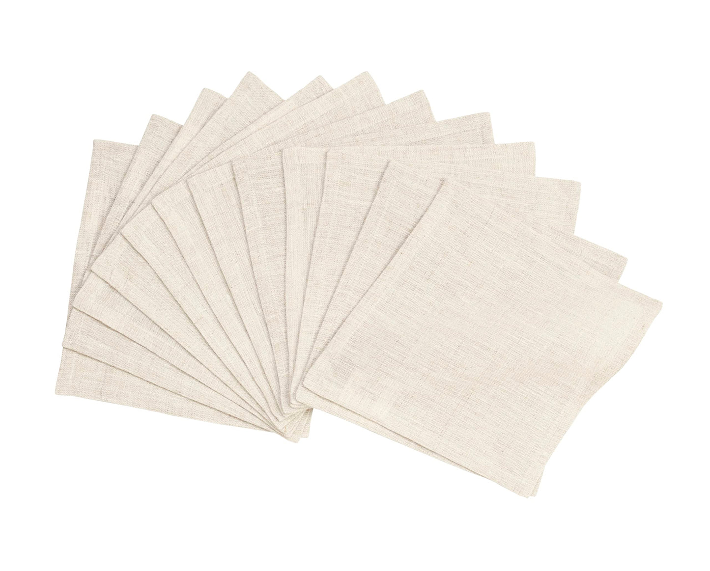 Solino Home 100% Linen Cocktail Napkins Black, Athena 6 x 6 in, Set of 12 | Small Cloth Napkins for cocktails, beverages, coasters and appetizer serving, Chambray Black, Pure Linen, OEKO-TEX Certified BST326SOLH