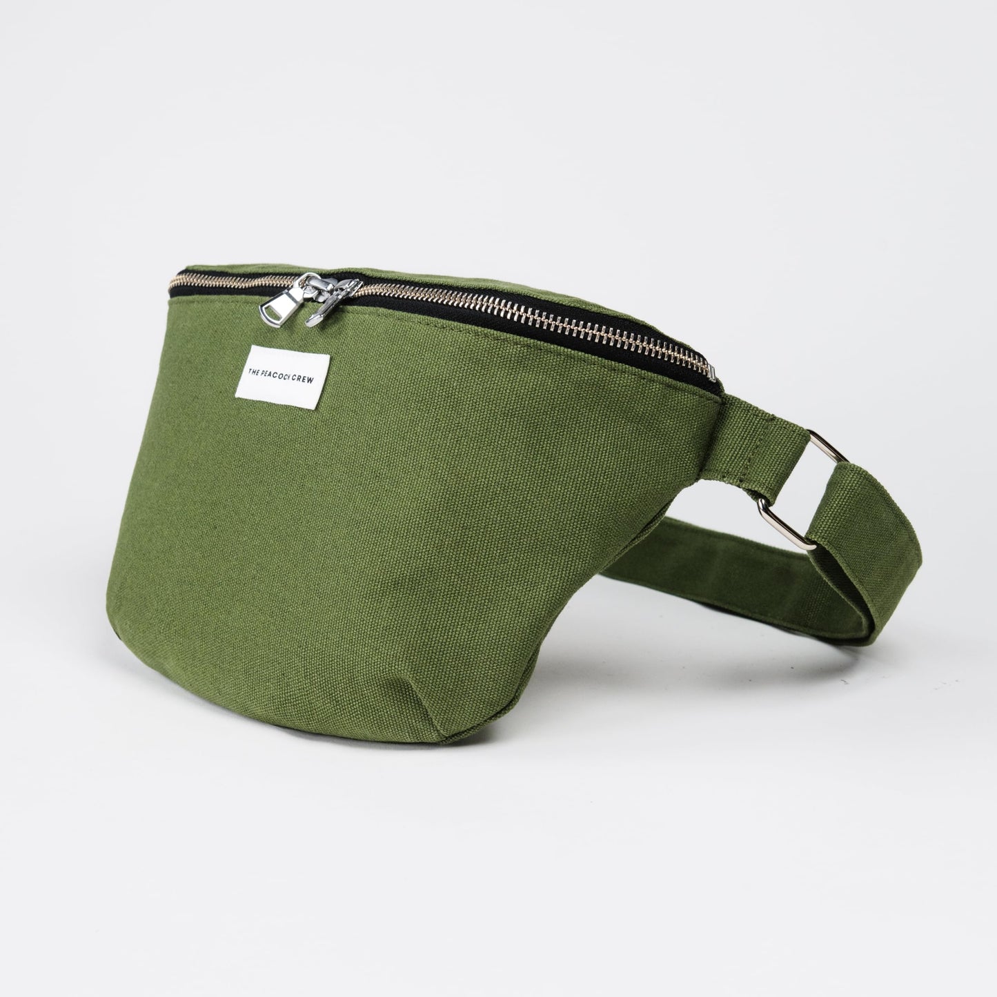 The Peacock Crew Spacious Leopard Print Crossbody Belt Bag in Cotton Canvas – Lightweight Comfortable & Elegant Sling Pouch Travel Safe Design & Daily Use – Dual Zippers Fanny Pack for Men & Women BST220