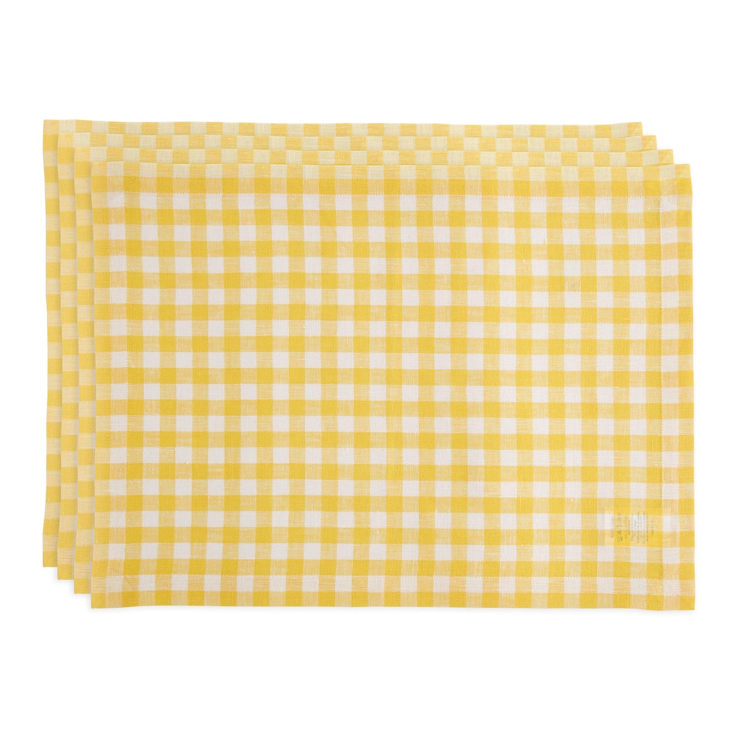 Solino Home 100% Linen Napkins Hydrangea Blue Check, 20 x 20 in, Set of 4 | Gingham Check Cloth Napkins for everyday meals, hosting and gifting; gingham checkered weave; Pure Linen; OEKO-TEX Certified BST326SOLH