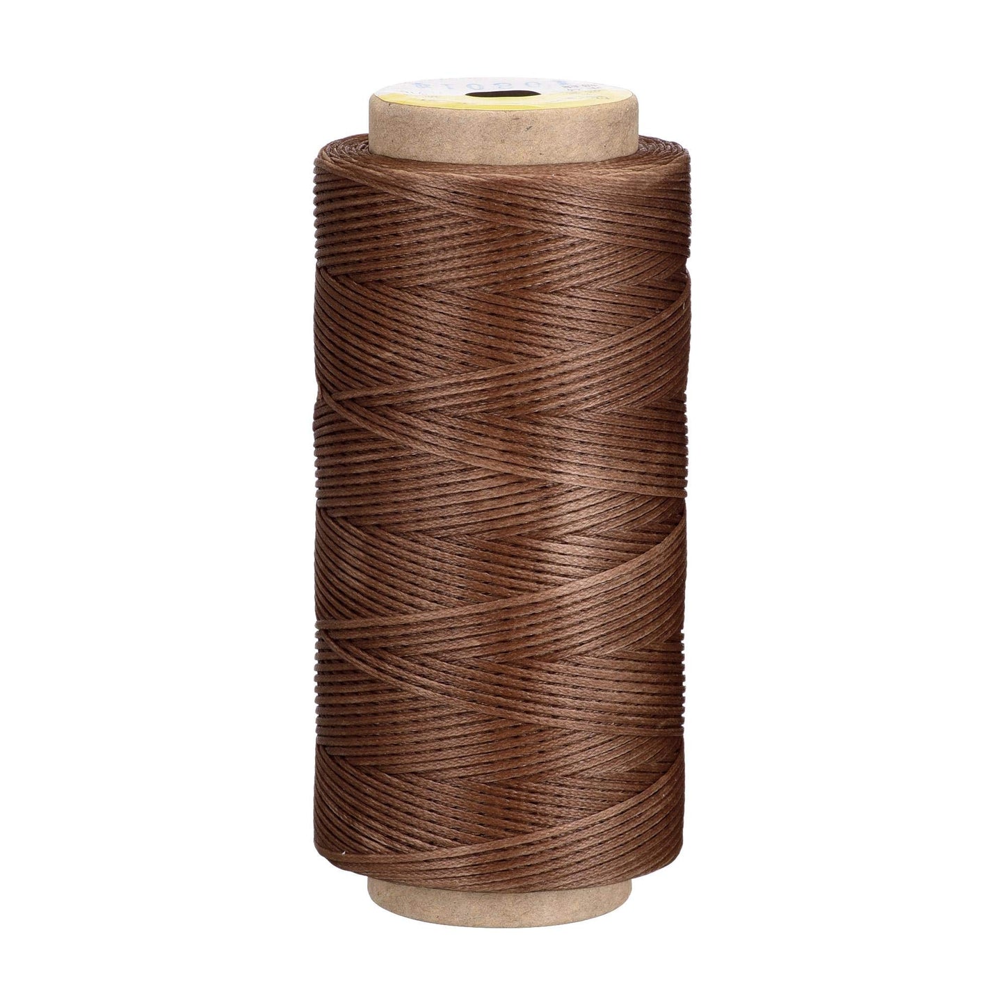 uxcell Leather Sewing Thread 186 Yards 210D/1mm Polyester Waxed Cord for Manual Sewing, Wheat BST326H