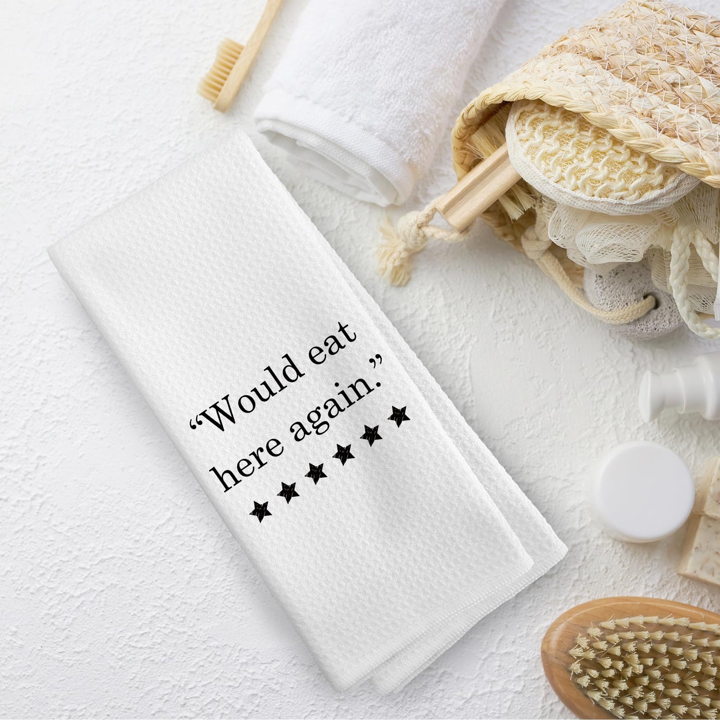 Funny Kitchen Towels Dish Towel Dishcloth 16x24 Inches, Funny Dish Towels with Sayings Towel Decorative Absorbent Hand Tea Towels for Kitchen Bathroom Decor, Humorous Gifts for Women Men BST326L