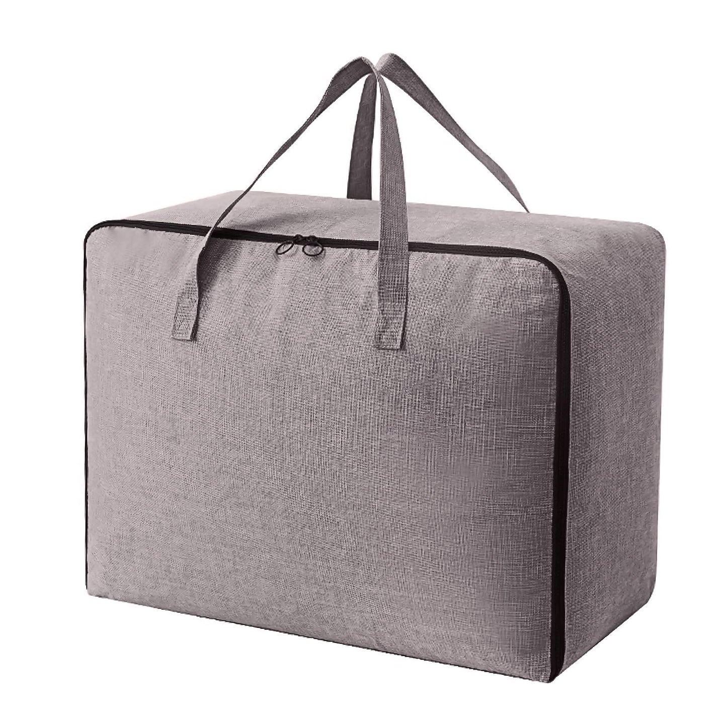Surblue Clothes Storage Bag Organizer with Durable Handles Thick Fabric Large Capacity for Blanket Comforter Clothing Bedding (Navy, M) BST326H
