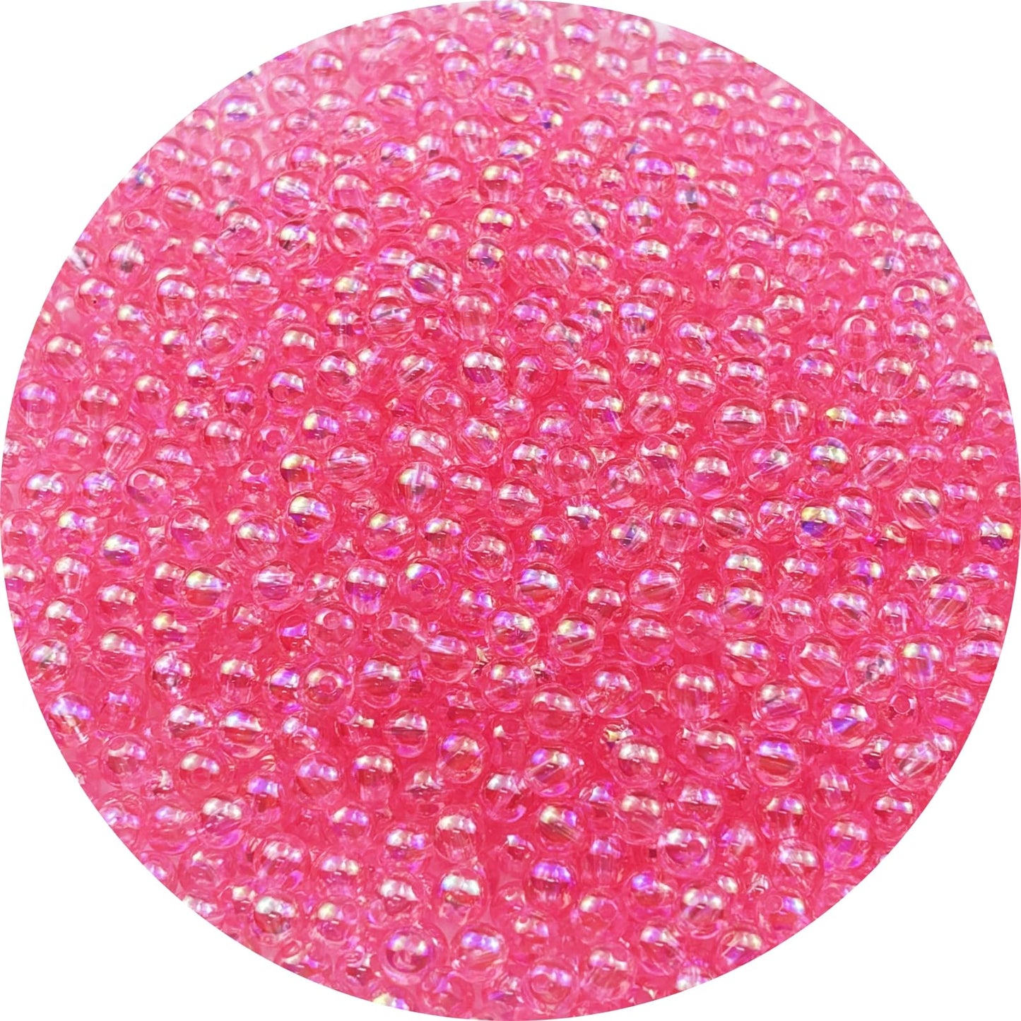 2000pcs 4mm Acrylic Round Beads AB Colors Acrylic Beads Round Spacer Beads with Hole for DIY Bracelet Necklace Jewelry Making Supplies Handmade Craft(Green AB) BST220