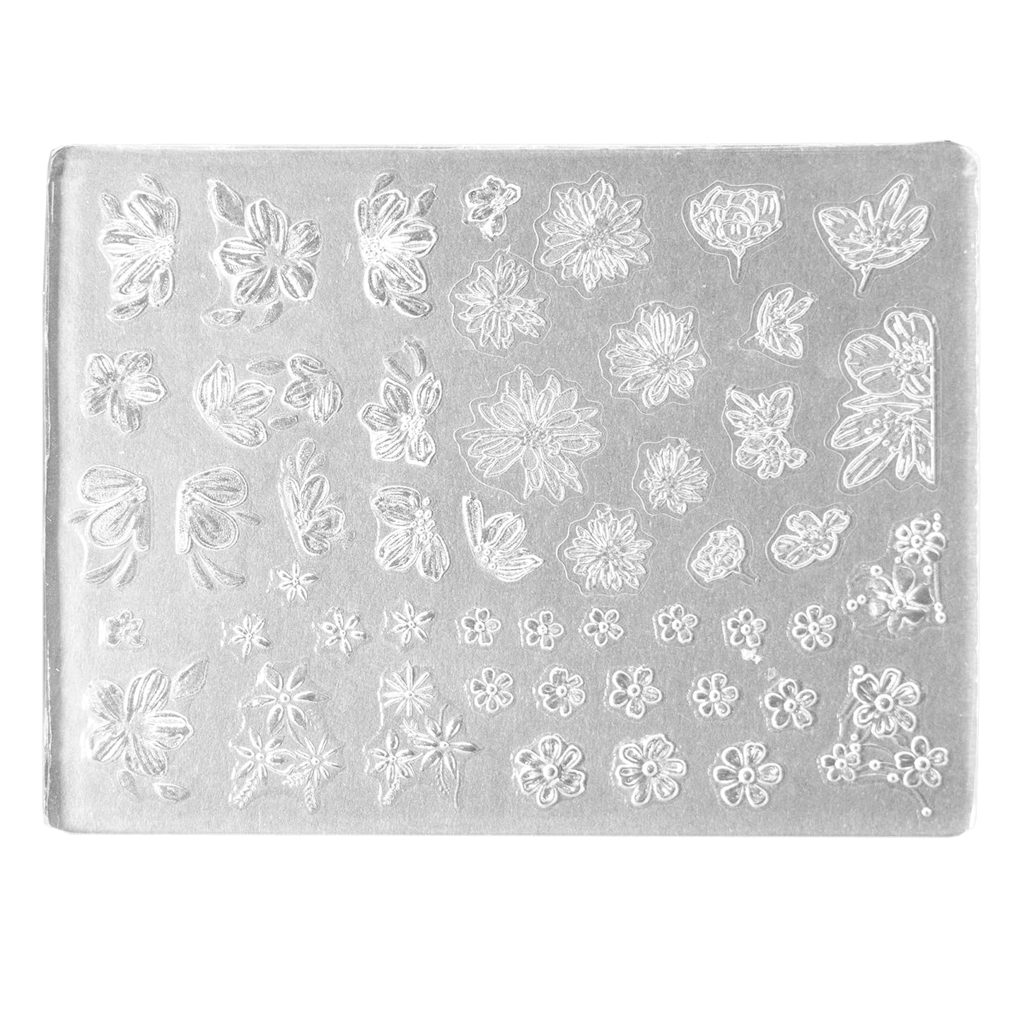 Nail Art Silicone Mold Beautiful 3D Nail Embossed Stencils Molds Epoxy Resin Mold DIY Crafts Party Home Decor BST220