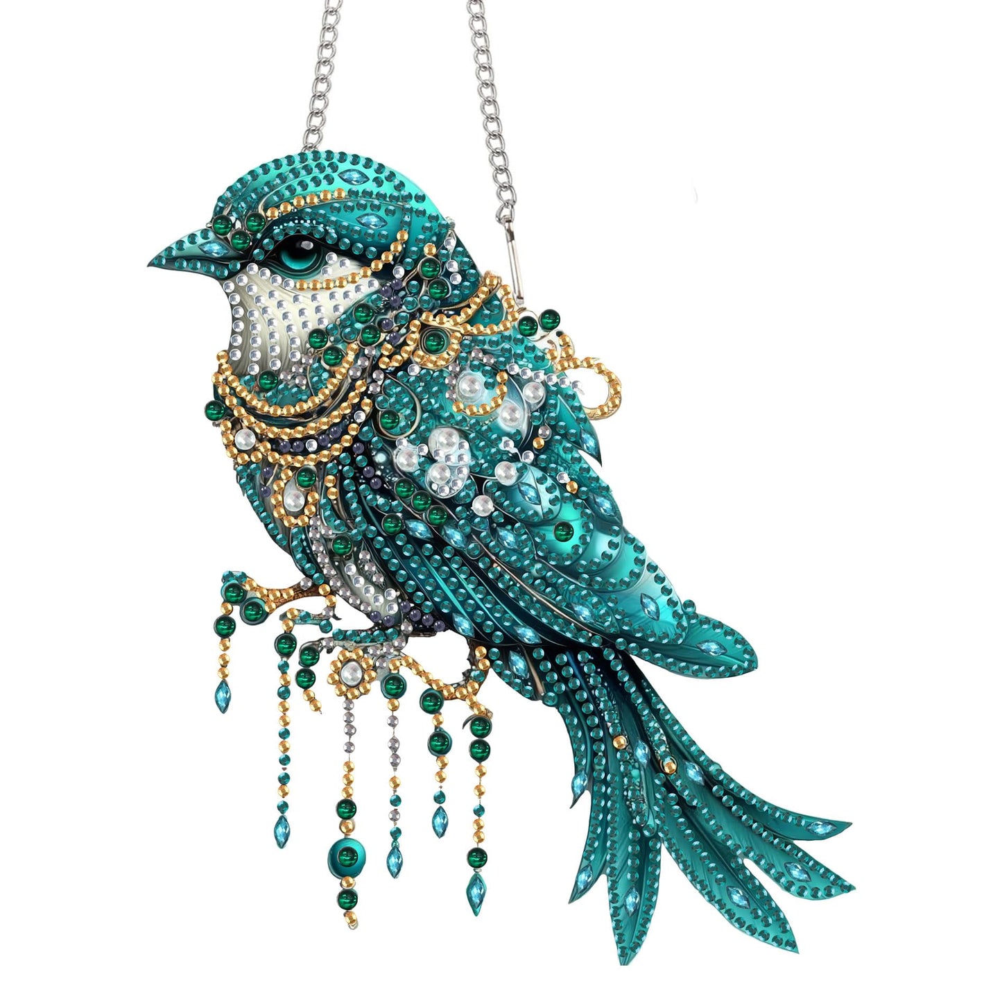 Bimkole Cat Diamond Art Hanging Kit for Adult, DIY 5D Animals Diamond Art Painting Window Pendant, Acrylic Crystal Art Hanging Ornament for Wall Home Garden Front Door Decor - 7.8x7.8 Inch BST220