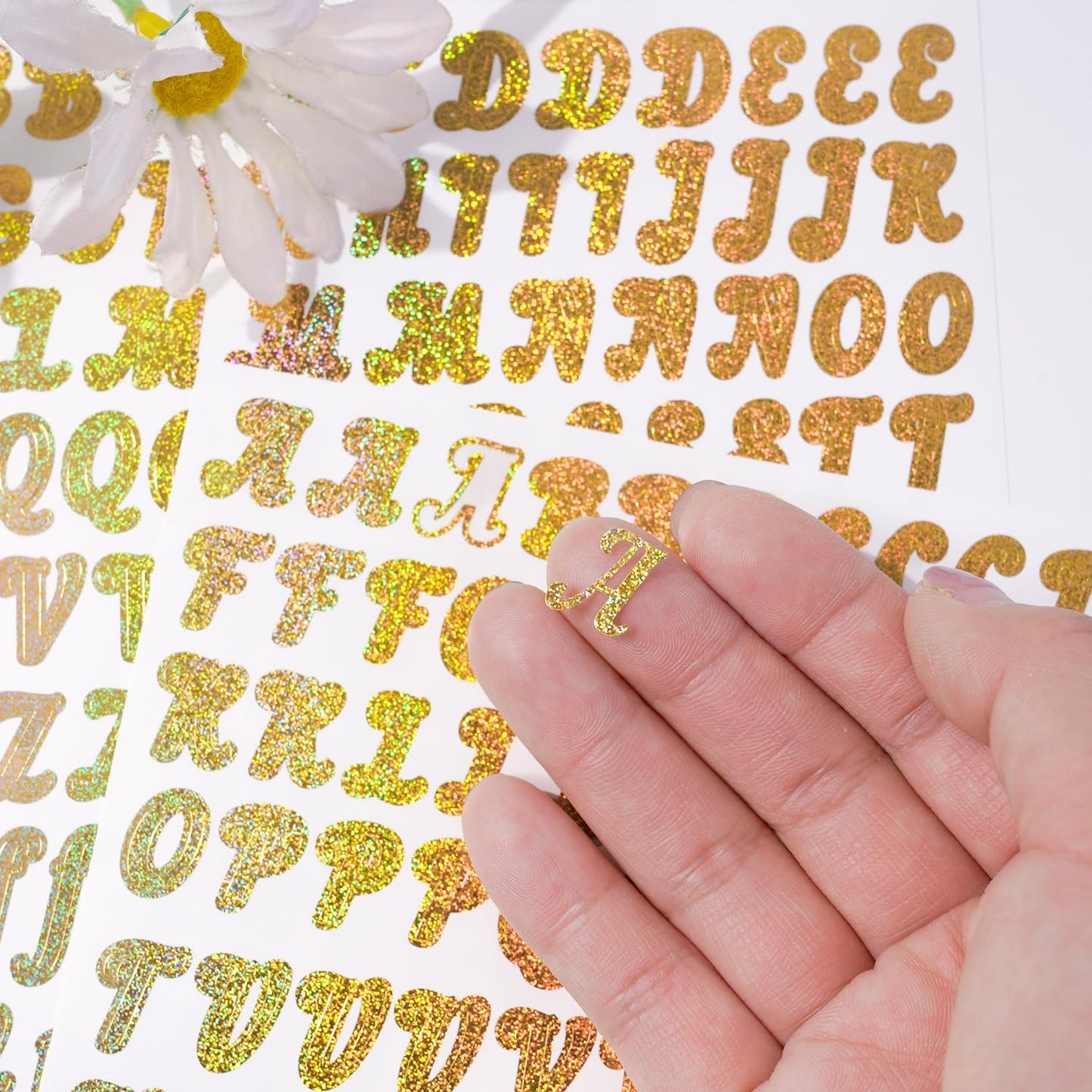 10 Sheets 0.5 Inch Letter Stickers, 1540 Alphabet and Number Labels for Students, Teachers, Journals, Cups, Notebooks, Folders, DIY School Projects, Bullet Planners, Arts and Crafts BST220