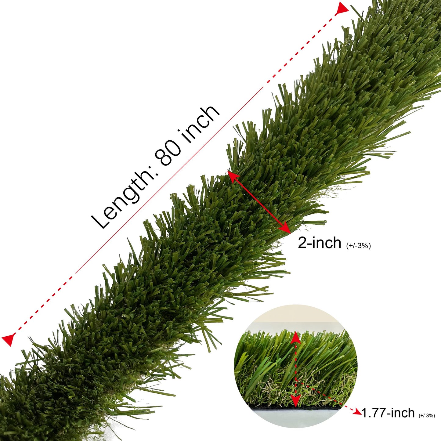 KuGuo Artificial Grass Decoration Strip Indoor/Outdoor DIY Fake Grass (Autumn, Width 2in x Length 11ft) BST220