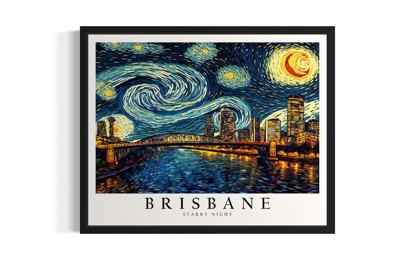 Eiffel Tower Art Print Poster, Van Gogh Starry Night Theme Wall art Painting Decor, Art Home City Artwork For Bedroom, Bathroom, Living Room 81 (Eiffel Tower, 14"L x 11"W, Unframed) BST220