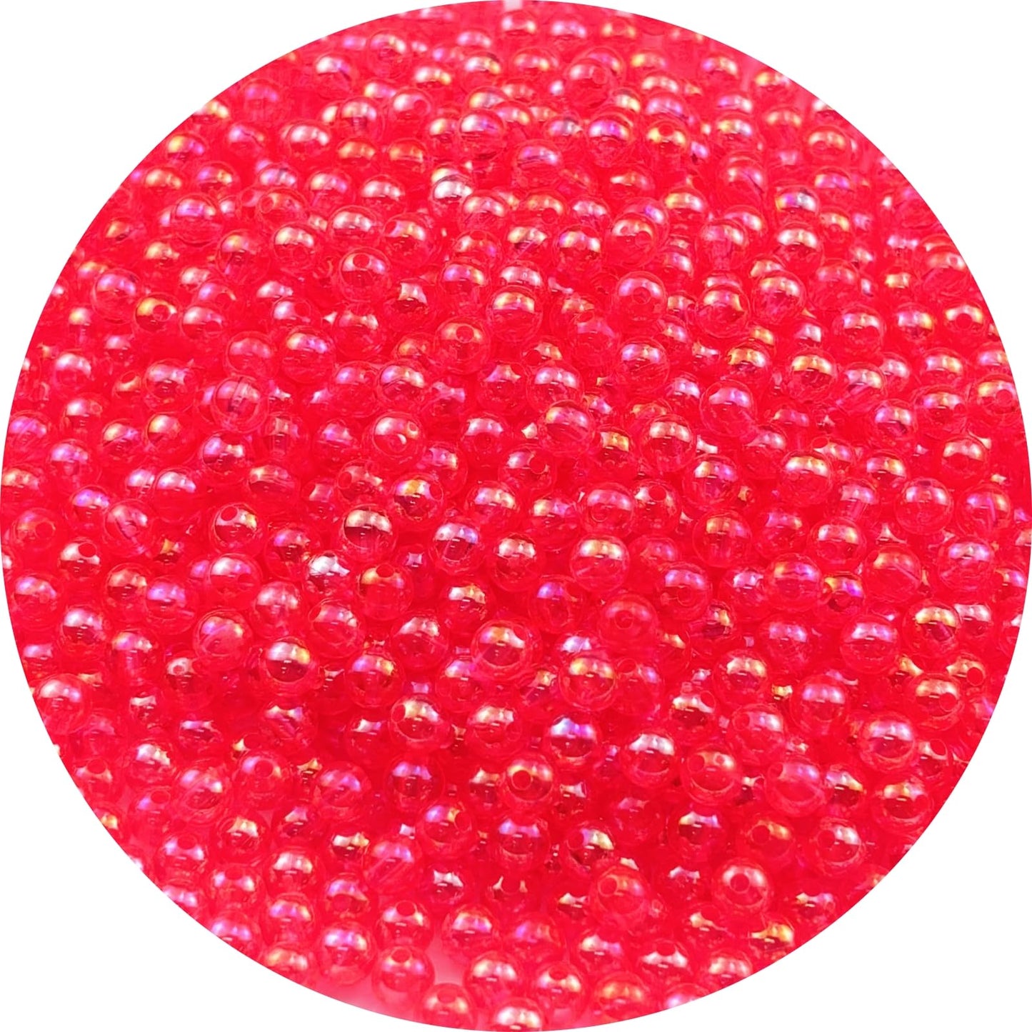 2000pcs 4mm Acrylic Round Beads AB Colors Acrylic Beads Round Spacer Beads with Hole for DIY Bracelet Necklace Jewelry Making Supplies Handmade Craft(Green AB) BST220