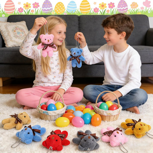 Plush Bear Mini Teddy Bear Toy Plush Stuffed Bear Keychains for Kids Girls Boys 64