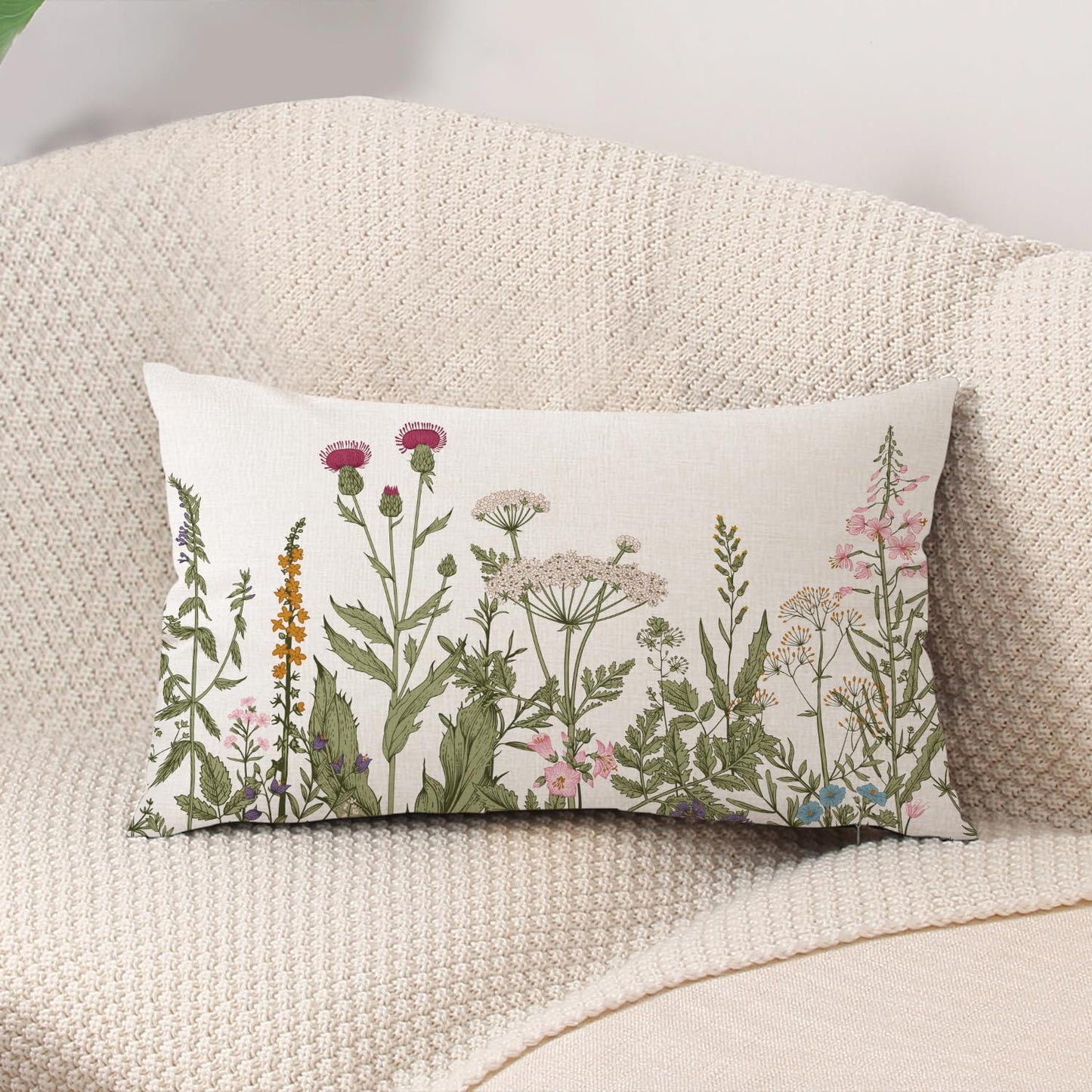 Spring Easter Pillow Covers 18x18 Set of 2 Rabbit Bunny Carrot Truck Spring Flowers Decorative Throw Pillow Covers for Home Office Sofa Bed Couch BST326L
