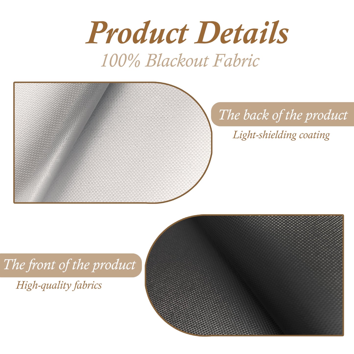Blackout Blinds Shade,100% Blackout Material Curtains with Stickers,Portable Install for Bedroom,Travel, Dorm Room Window Shades No Drill（118" x 57" 1Pack） BST202