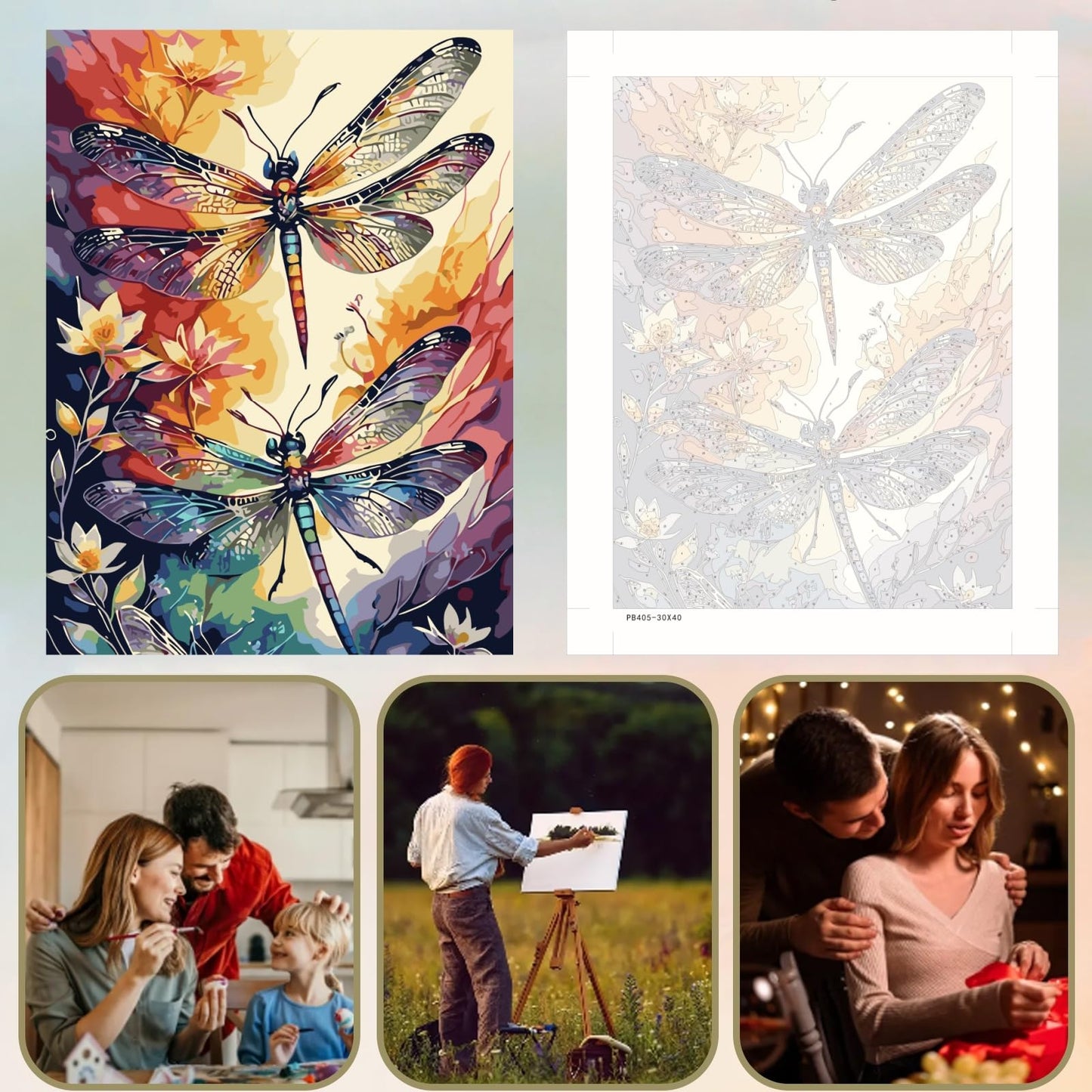 5DDIYART Paint by Numbers for Adults Beginner,Citrus Lemon Fruit Paint by Number Kits on Canvas Without Framed,Paint by Easy Acrylic Painting Home Wall Decor 16x20inch BST220