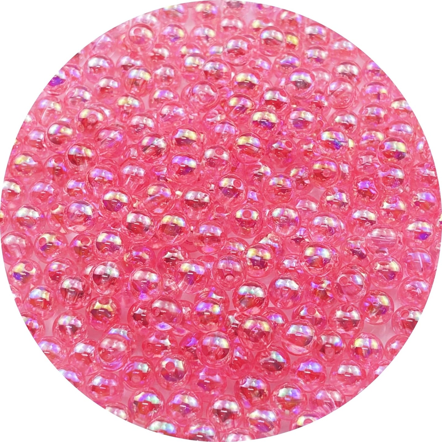 2000pcs 4mm Acrylic Round Beads AB Colors Acrylic Beads Round Spacer Beads with Hole for DIY Bracelet Necklace Jewelry Making Supplies Handmade Craft(Green AB) BST220