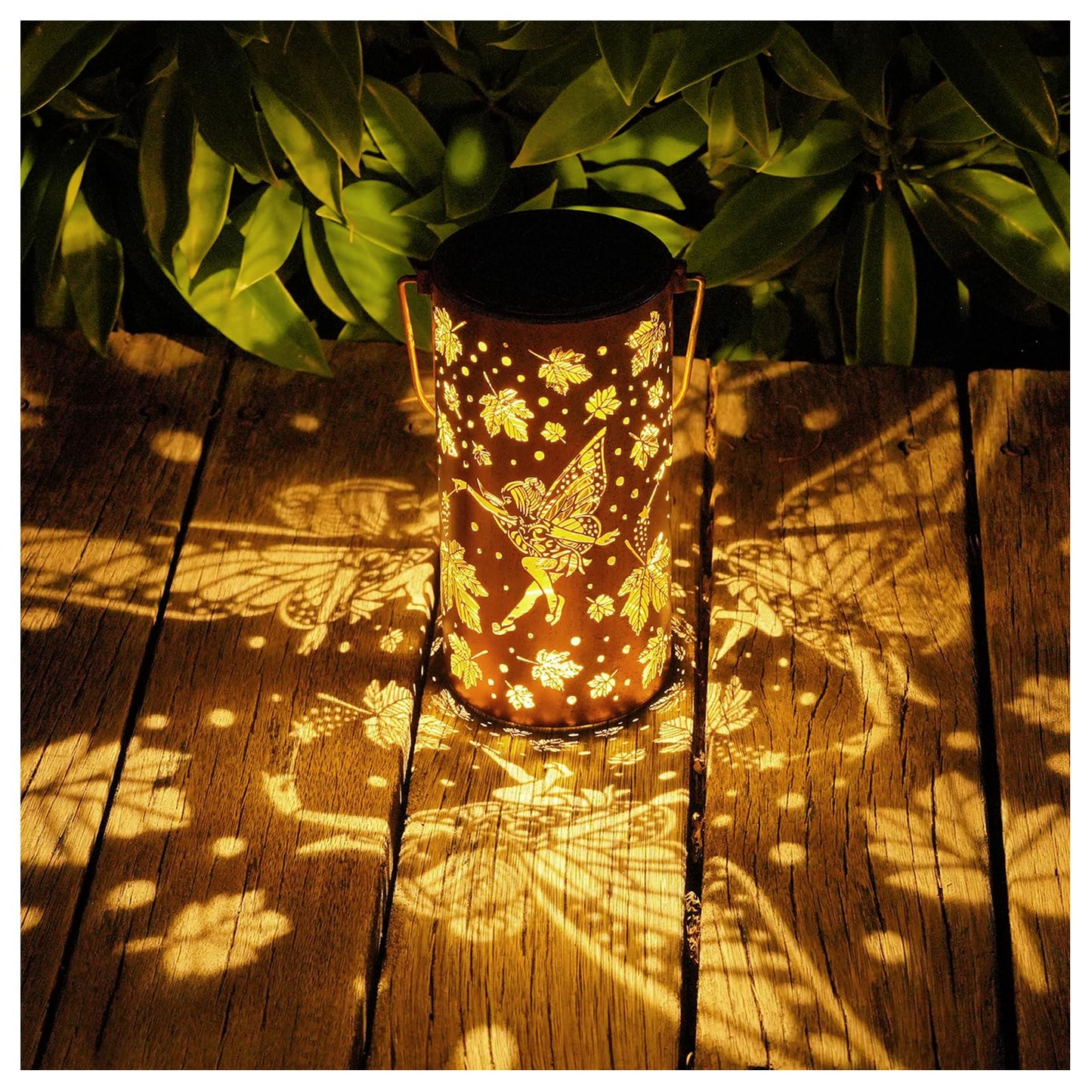 Solar Lanterns Outdoor Waterproof Butterfly Garden Decor Birthday Gifts for Women Mom Grandma, Hanging Solar Lights Metal Lantern Decoration Outside for Yard, Patio, Backyard, Porch